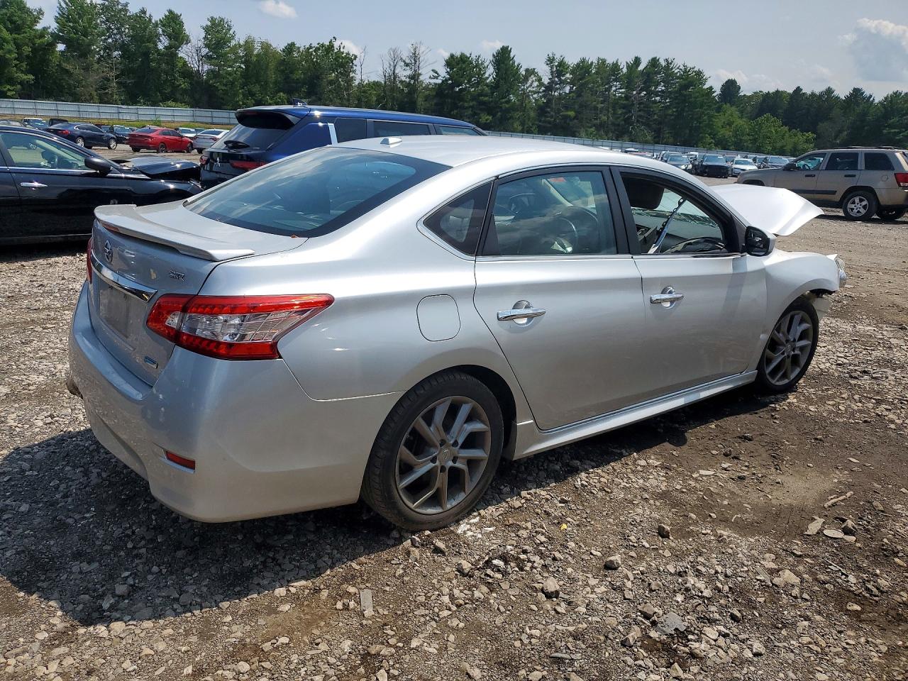 2013 Nissan Sentra S Silver vin: 3N1AB7AP8DL729460
