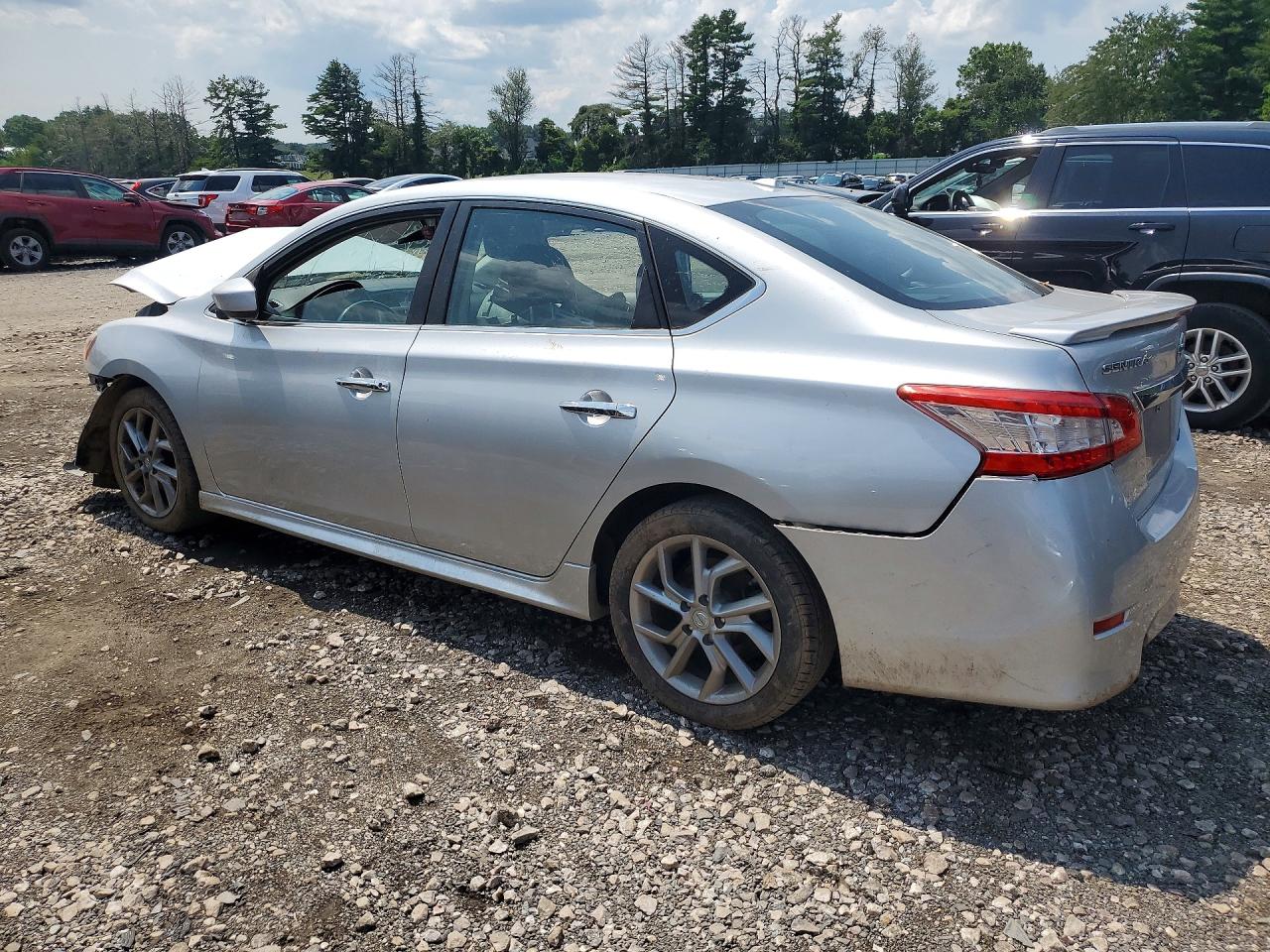2013 Nissan Sentra S Silver vin: 3N1AB7AP8DL729460