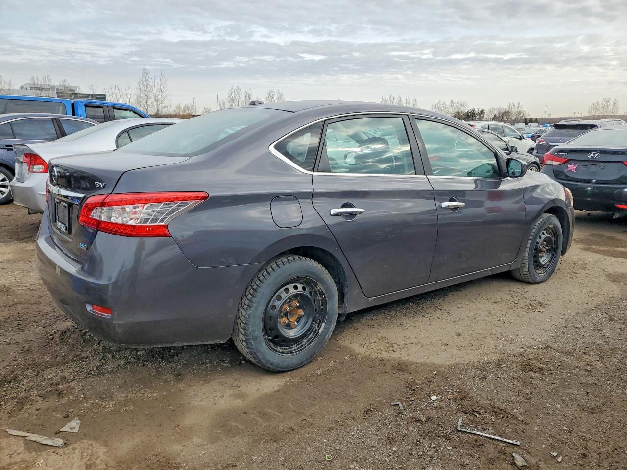 2013 Nissan Sentra S Gray vin: 3N1AB7AP8DL740359