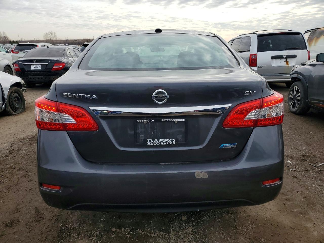 2013 Nissan Sentra S Gray vin: 3N1AB7AP8DL740359