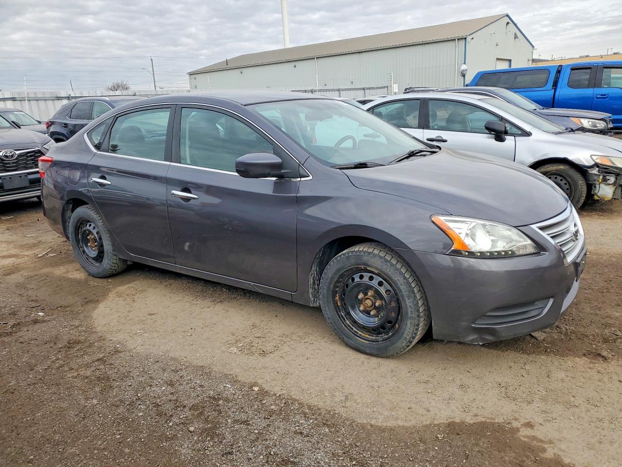 2013 Nissan Sentra S Gray vin: 3N1AB7AP8DL740359