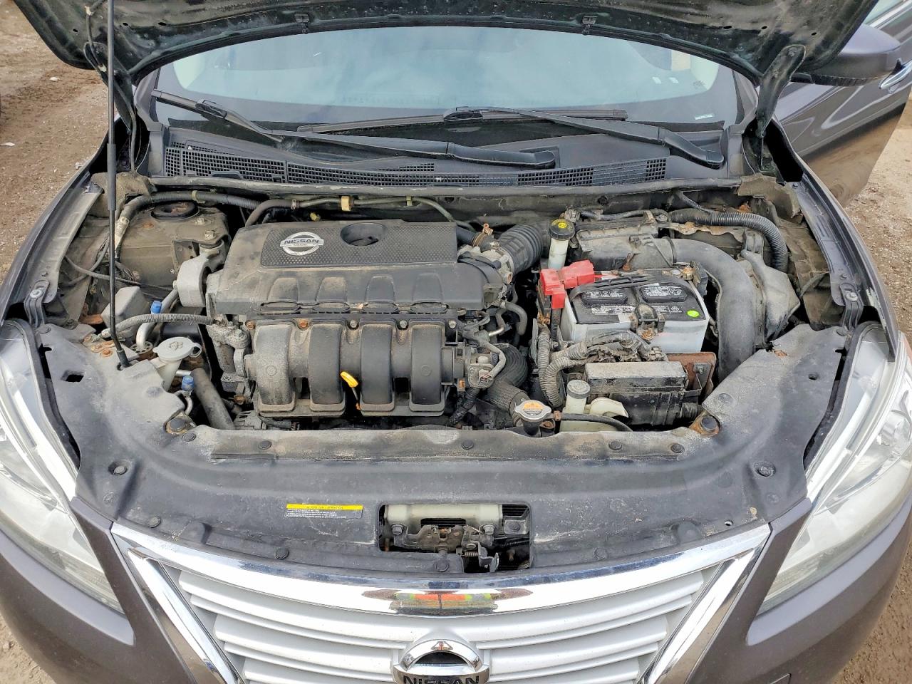 2013 Nissan Sentra S Gray vin: 3N1AB7AP8DL740359