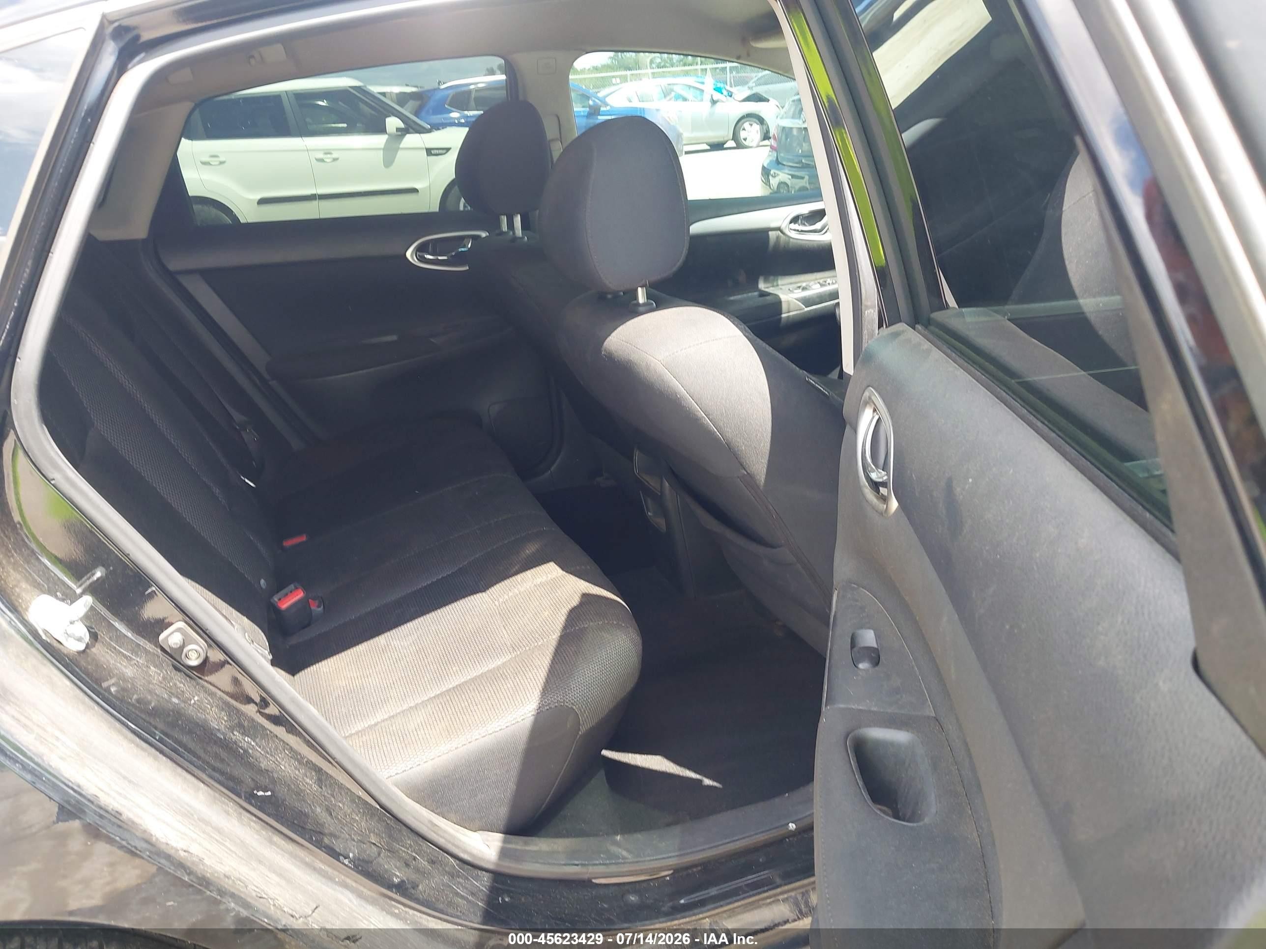 2013 Nissan Sentra S Black vin: 3N1AB7AP8DL743228