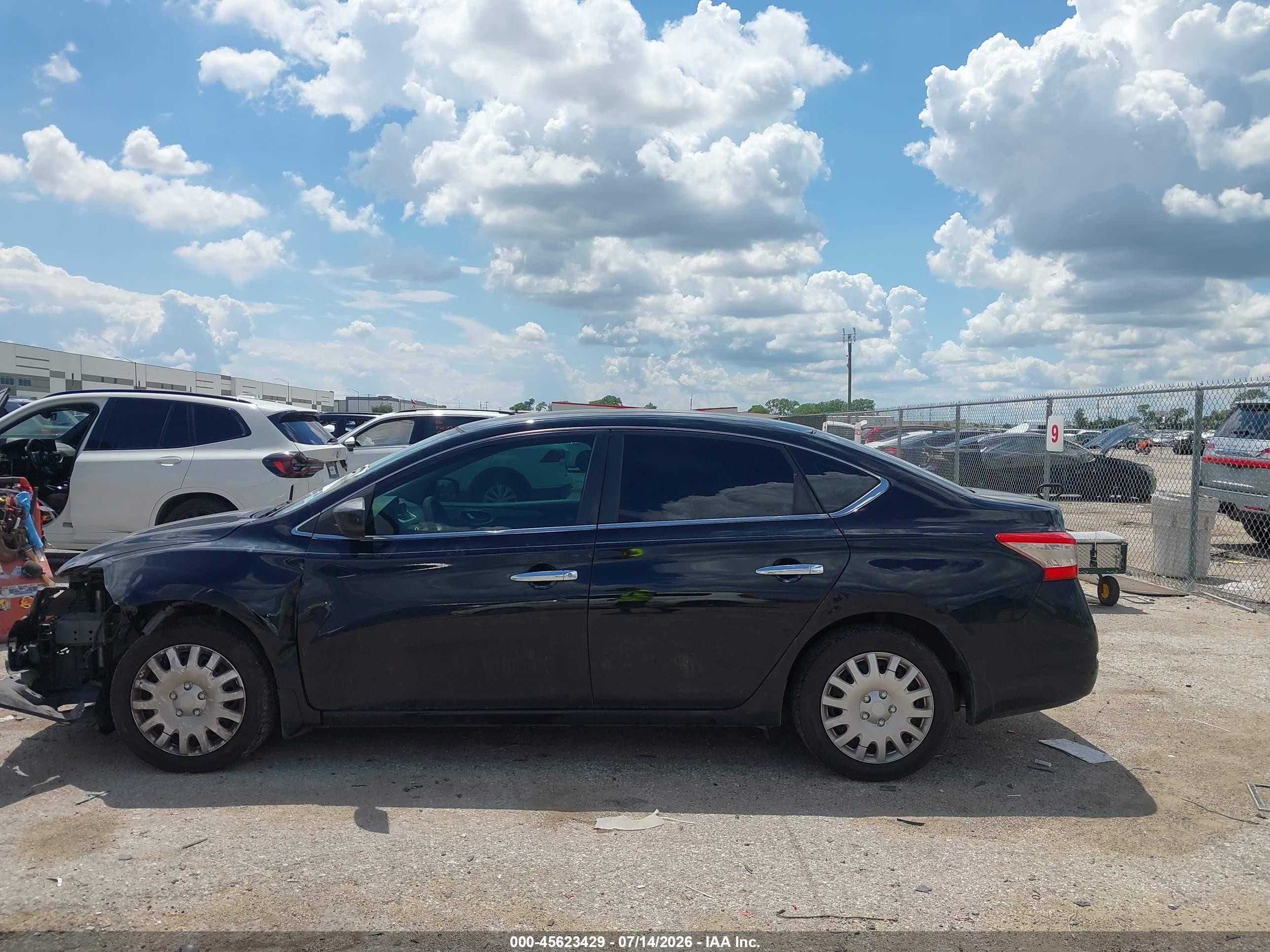 2013 Nissan Sentra S Black vin: 3N1AB7AP8DL743228