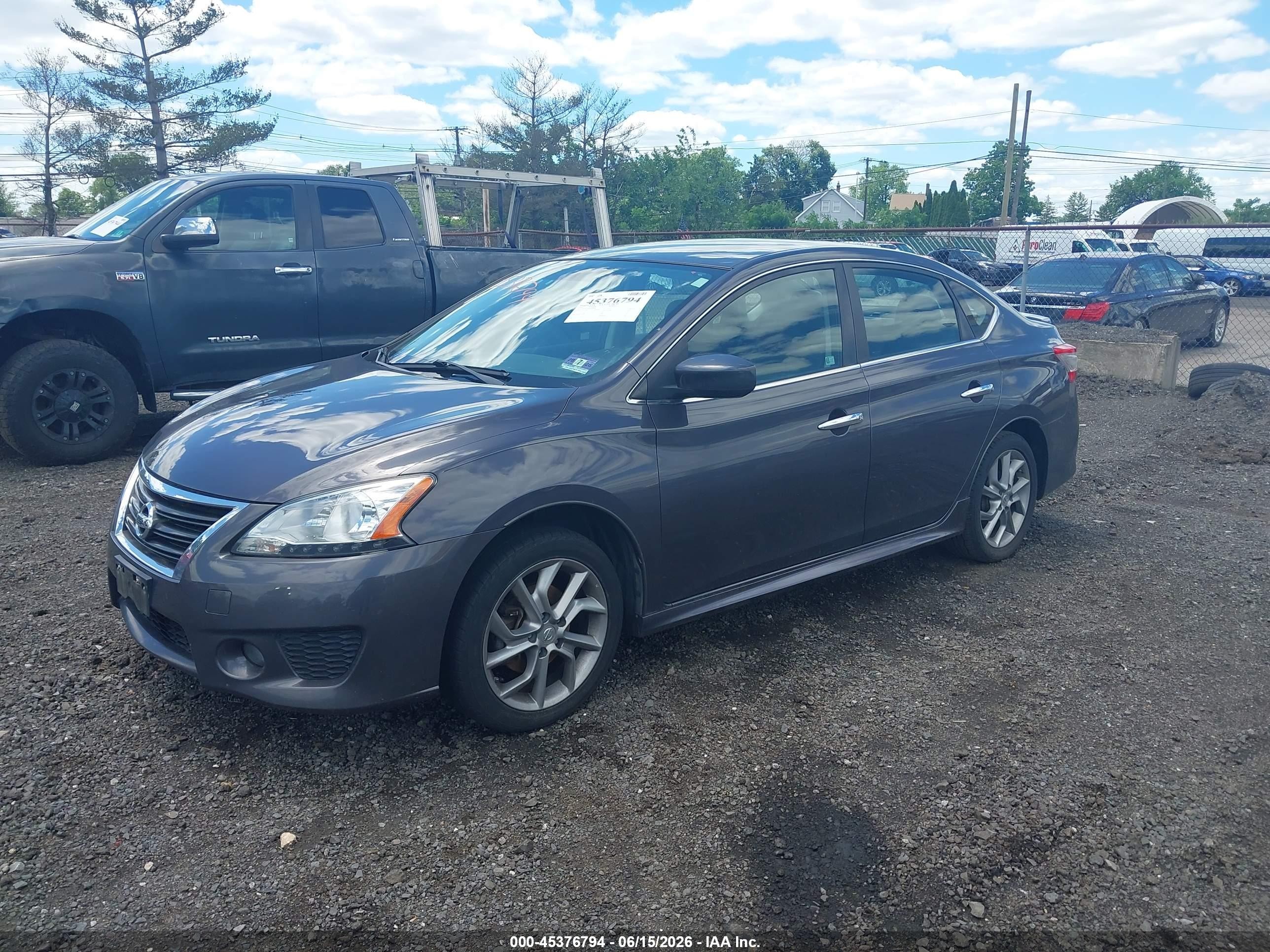 2013 Nissan Sentra Sr Серый vin: 3N1AB7AP8DL746596