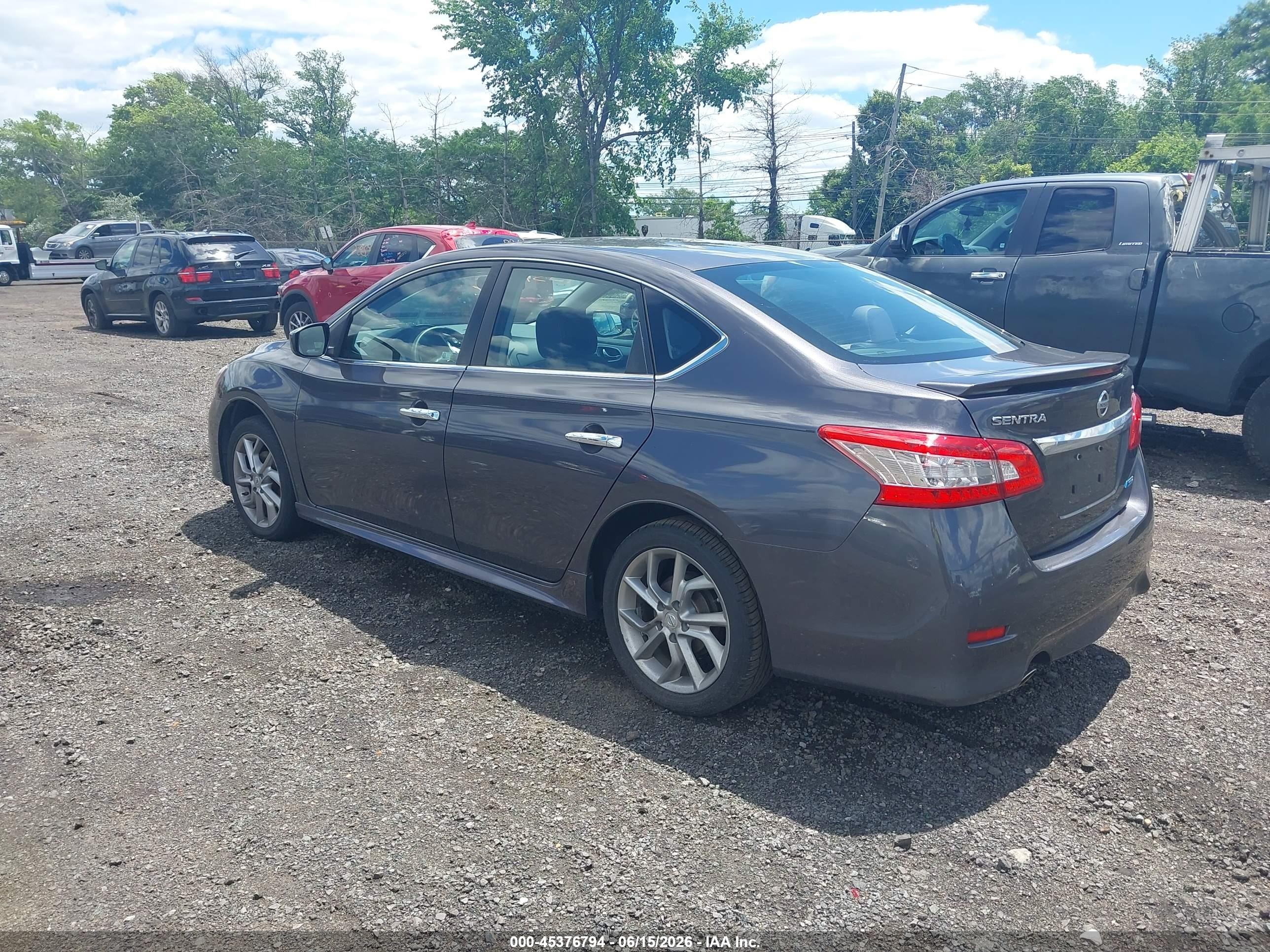 2013 Nissan Sentra Sr Серый vin: 3N1AB7AP8DL746596