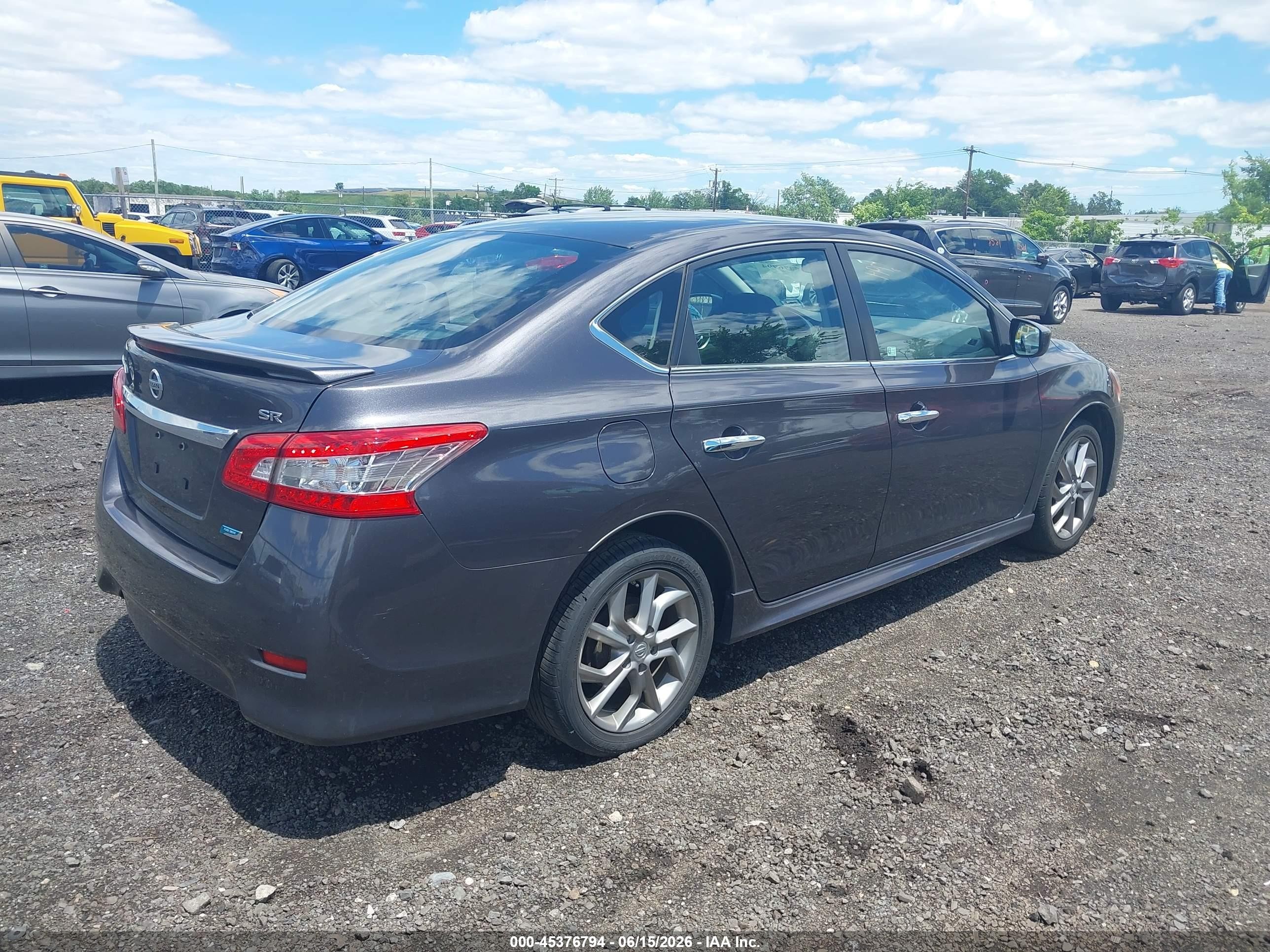 2013 Nissan Sentra Sr Серый vin: 3N1AB7AP8DL746596