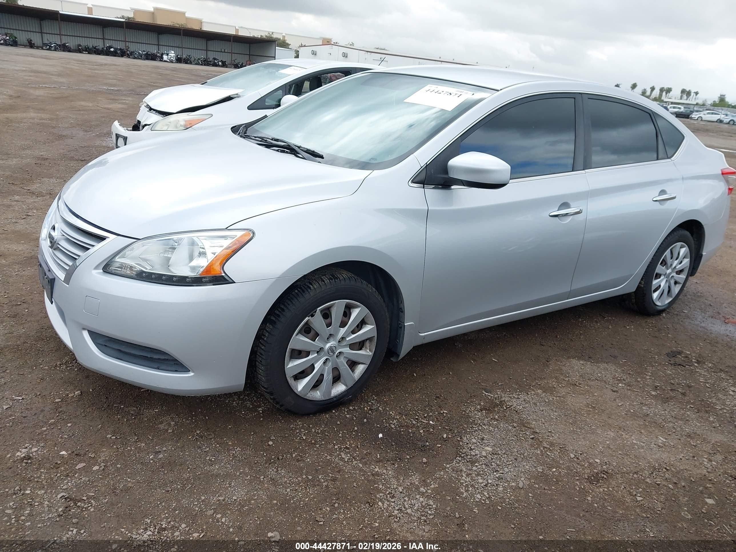 2013 Nissan Sentra S Silver vin: 3N1AB7AP8DL756559