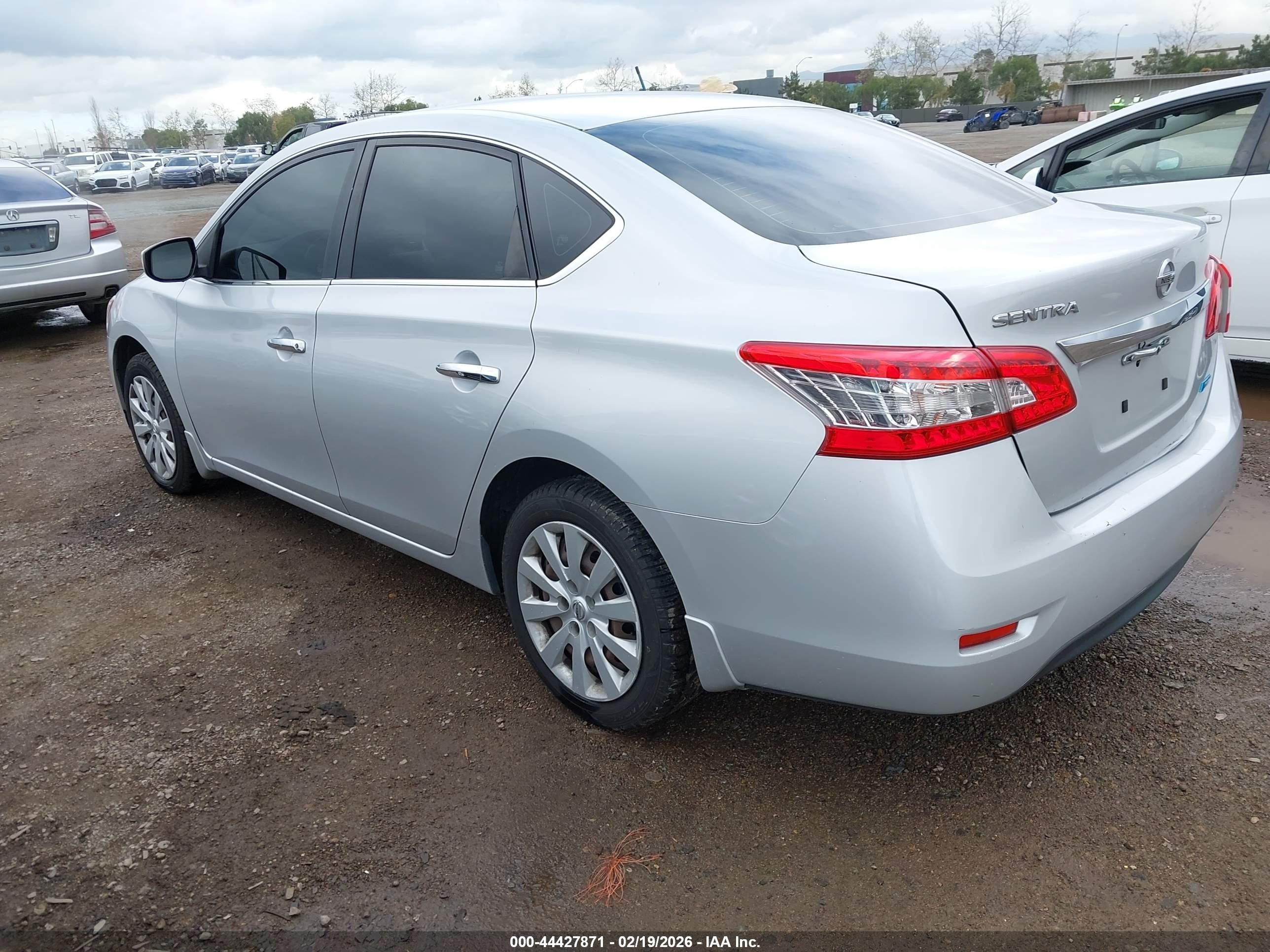 2013 Nissan Sentra S Silver vin: 3N1AB7AP8DL756559