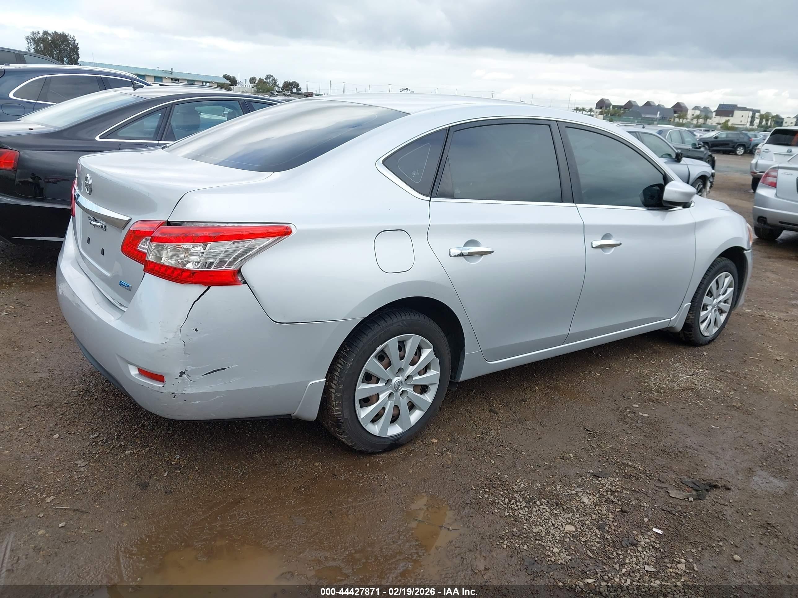 2013 Nissan Sentra S Silver vin: 3N1AB7AP8DL756559