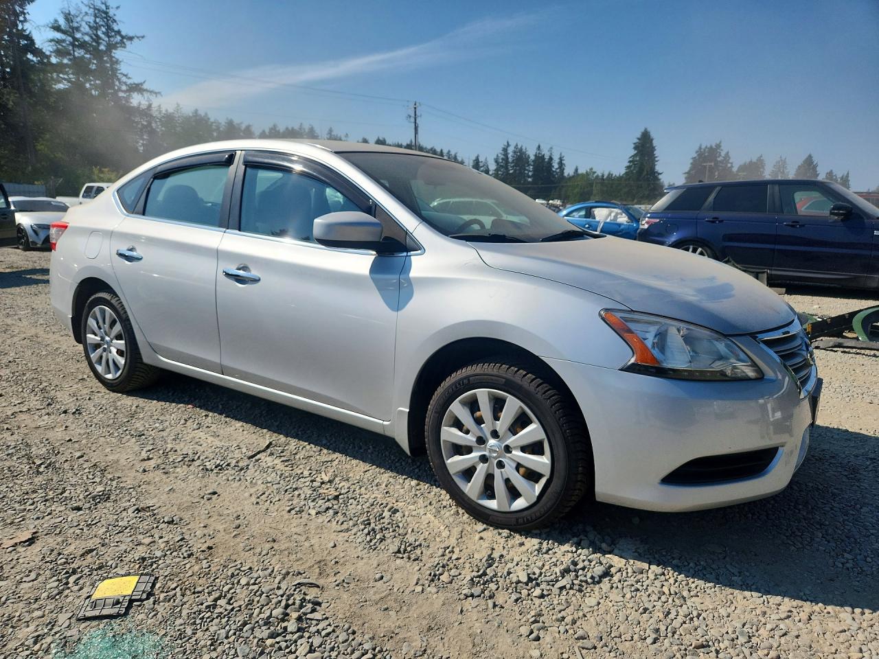 2013 Nissan Sentra S Silver vin: 3N1AB7AP8DL757369