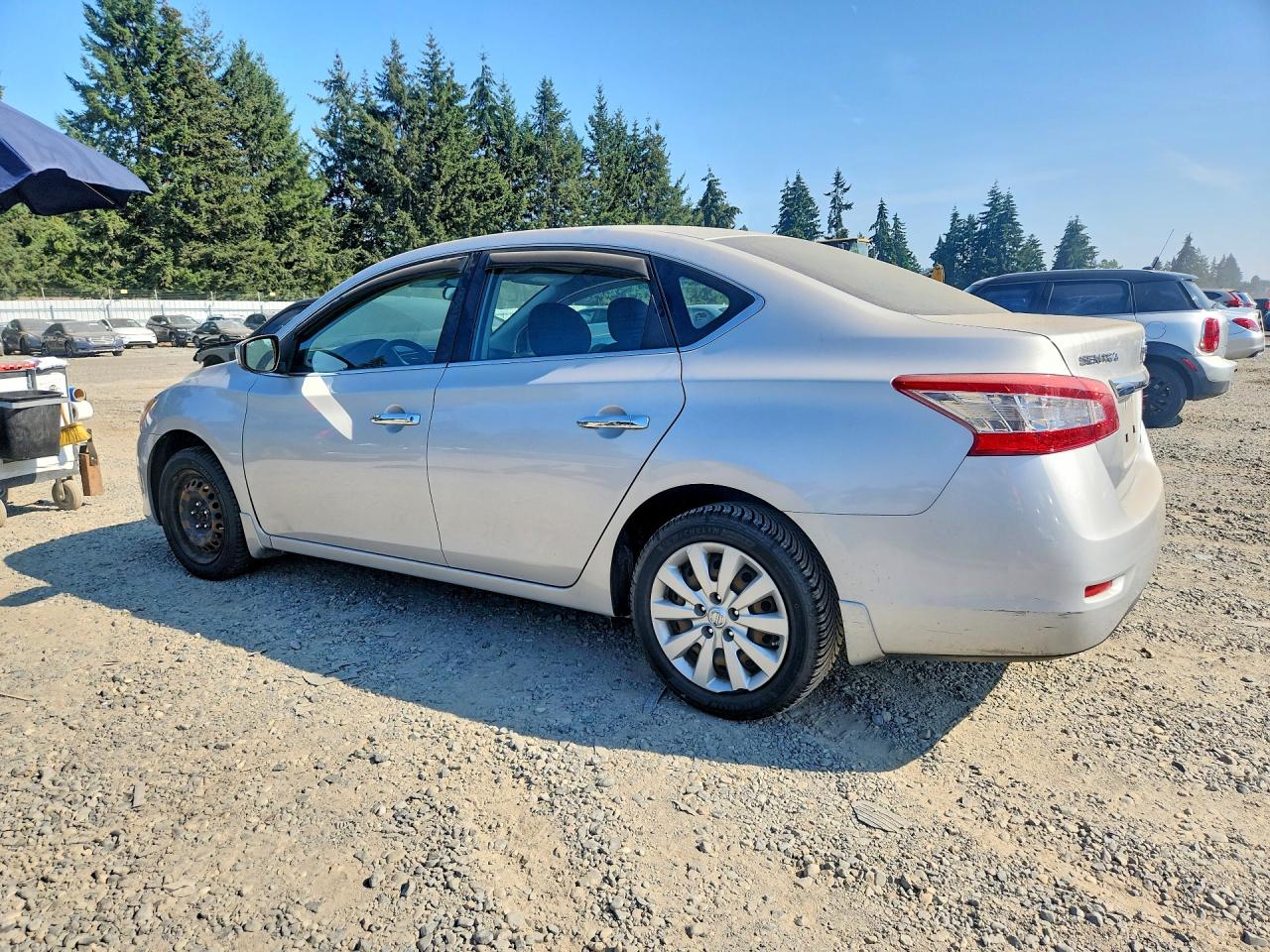 2013 Nissan Sentra S Silver vin: 3N1AB7AP8DL757369