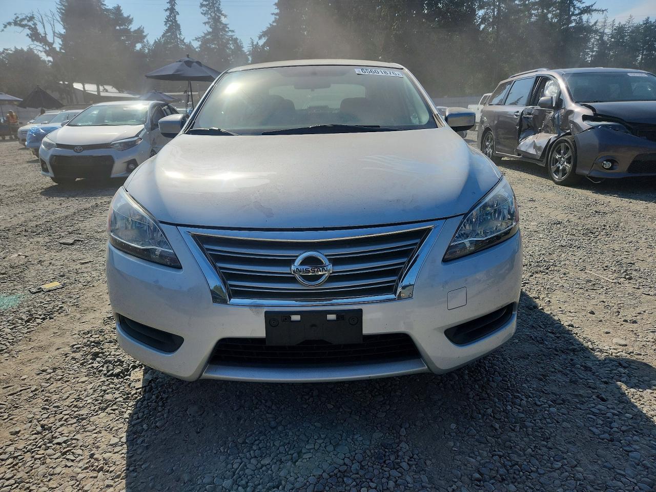 2013 Nissan Sentra S Silver vin: 3N1AB7AP8DL757369
