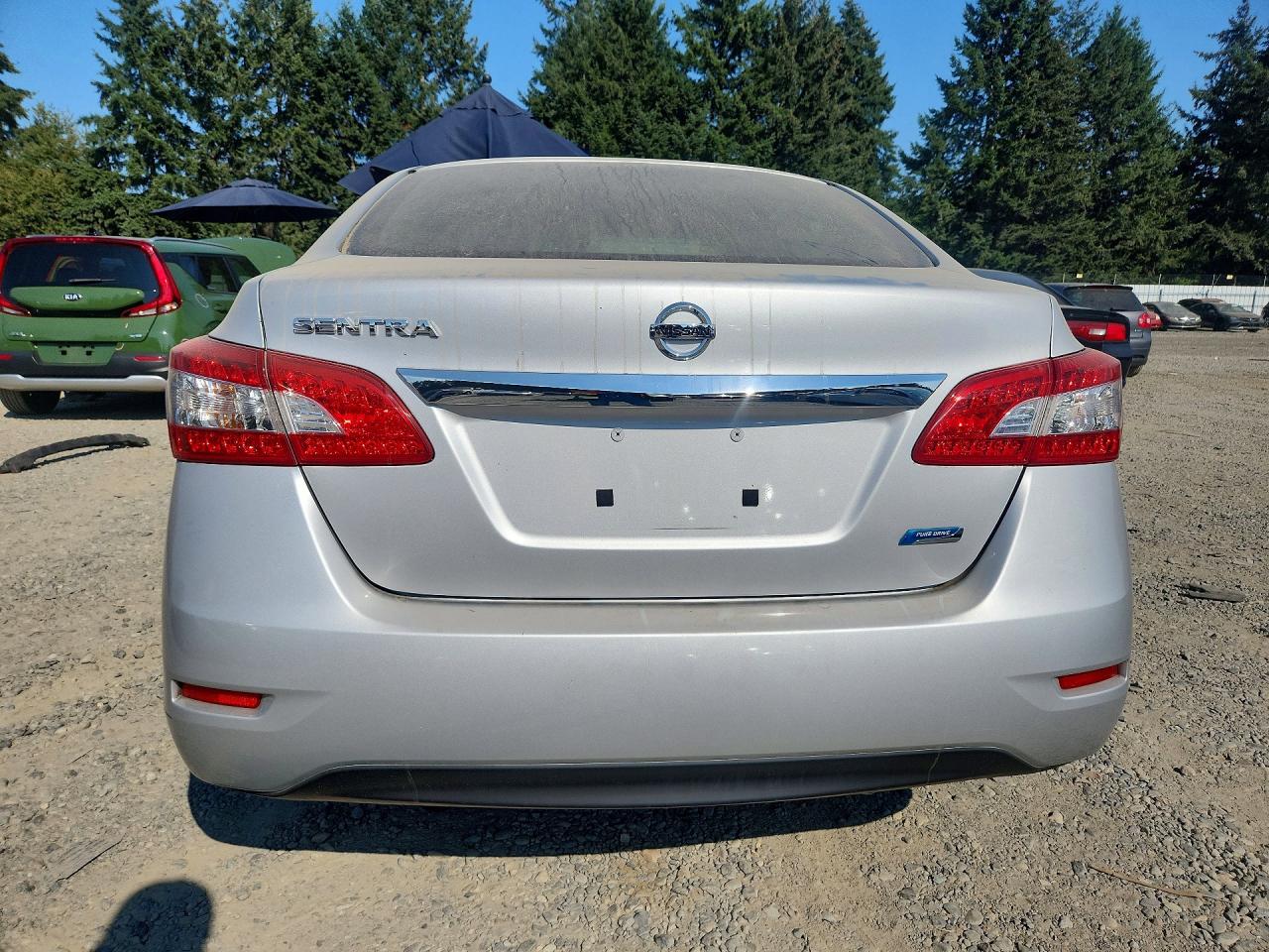 2013 Nissan Sentra S Silver vin: 3N1AB7AP8DL757369