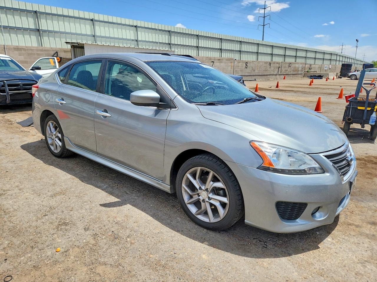 2013 Nissan Sentra S Silver vin: 3N1AB7AP8DL760319