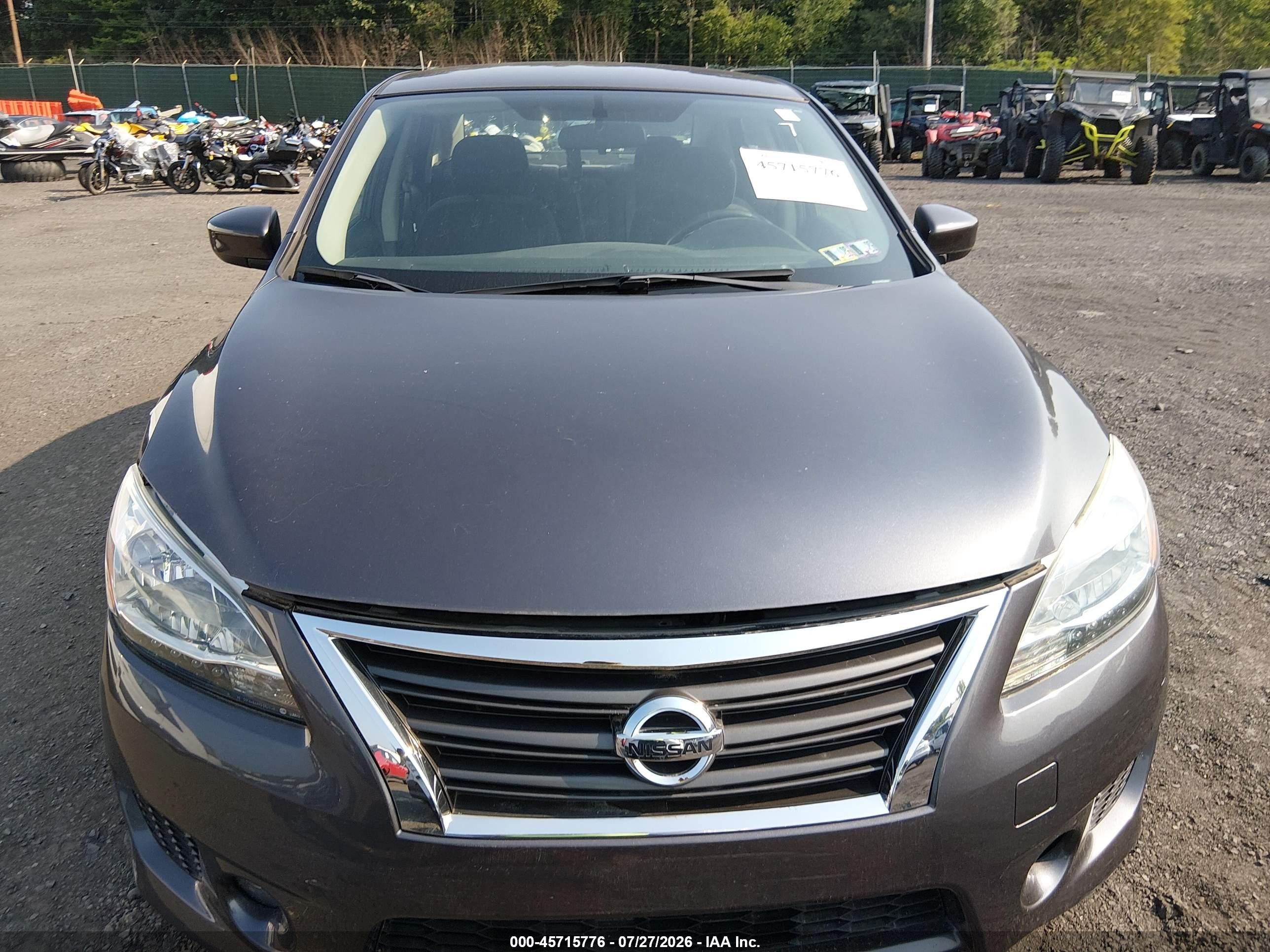 2013 Nissan Sentra Sr Gray vin: 3N1AB7AP8DL768145