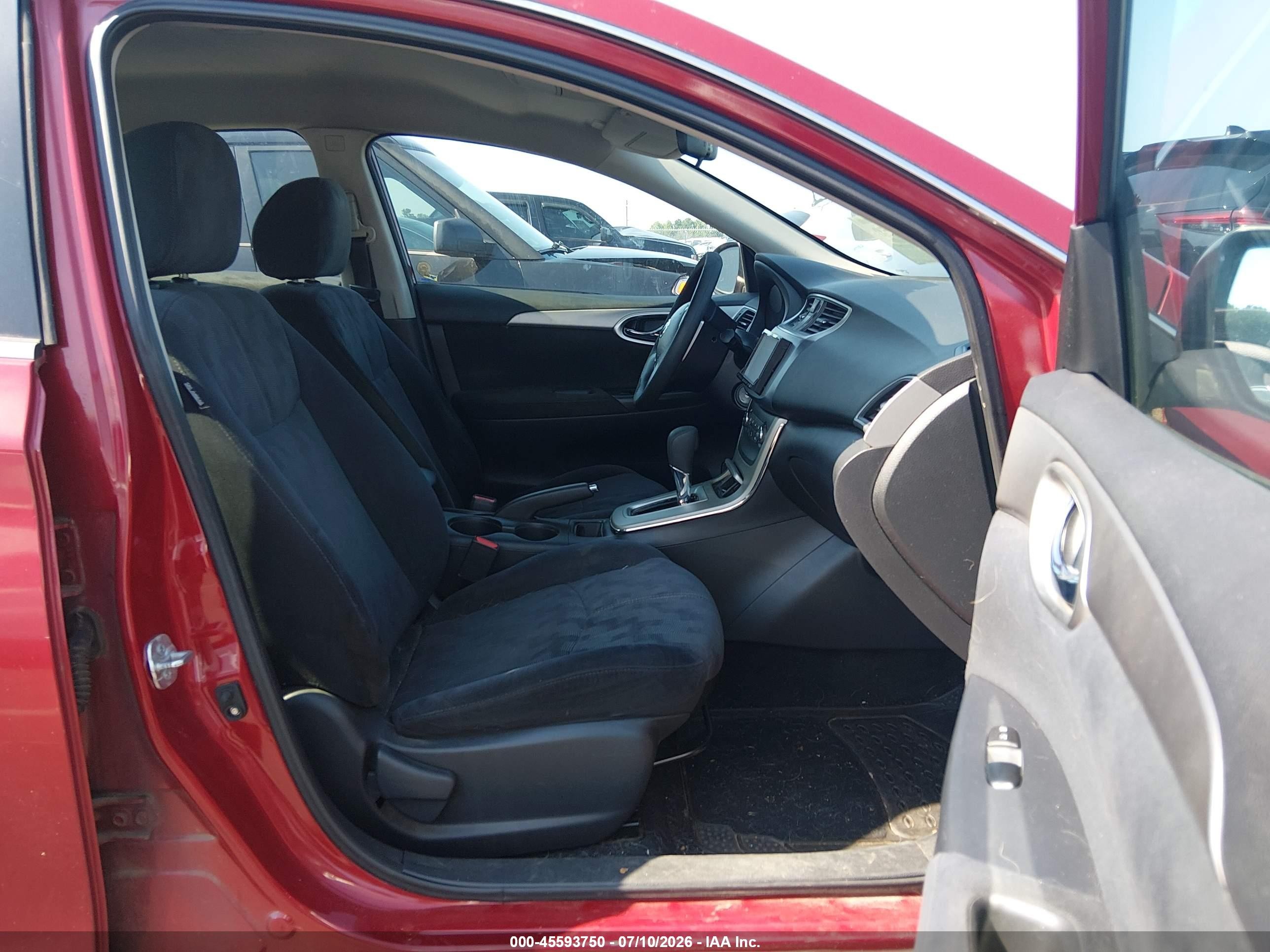 2013 Nissan Sentra Sv Red vin: 3N1AB7AP8DL768372