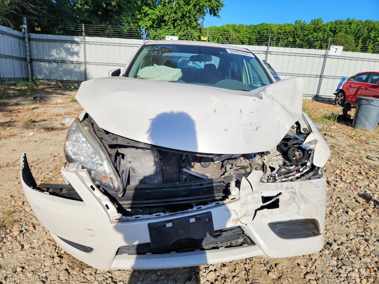 2013 Nissan Sentra S White vin: 3N1AB7AP8DL769974