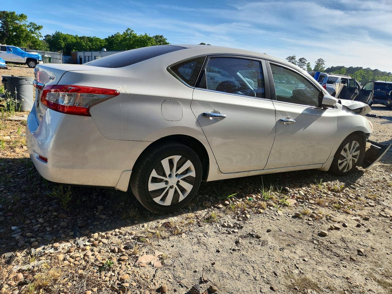 2013 Nissan Sentra S White vin: 3N1AB7AP8DL769974