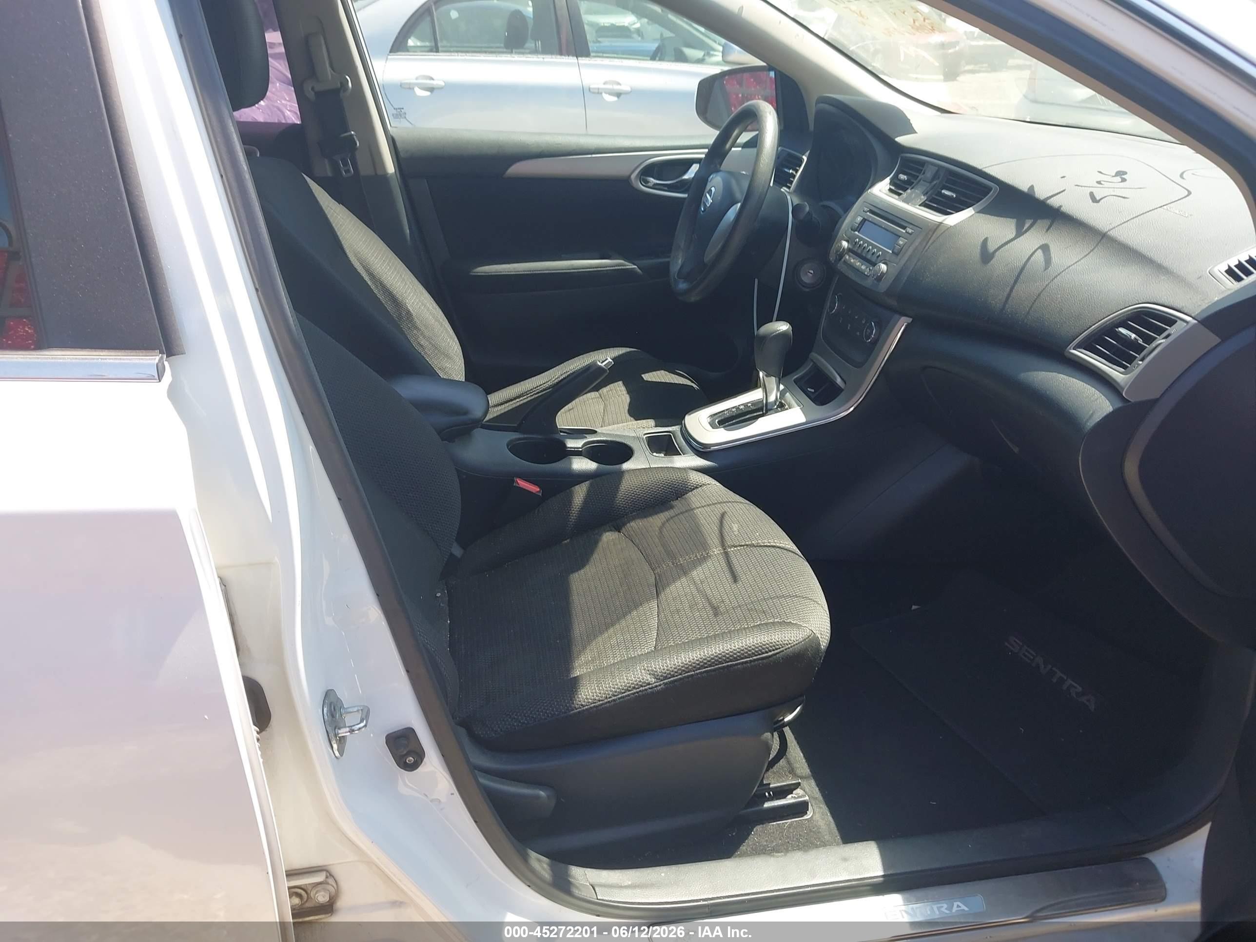 2013 Nissan Sentra S White vin: 3N1AB7AP8DL772096