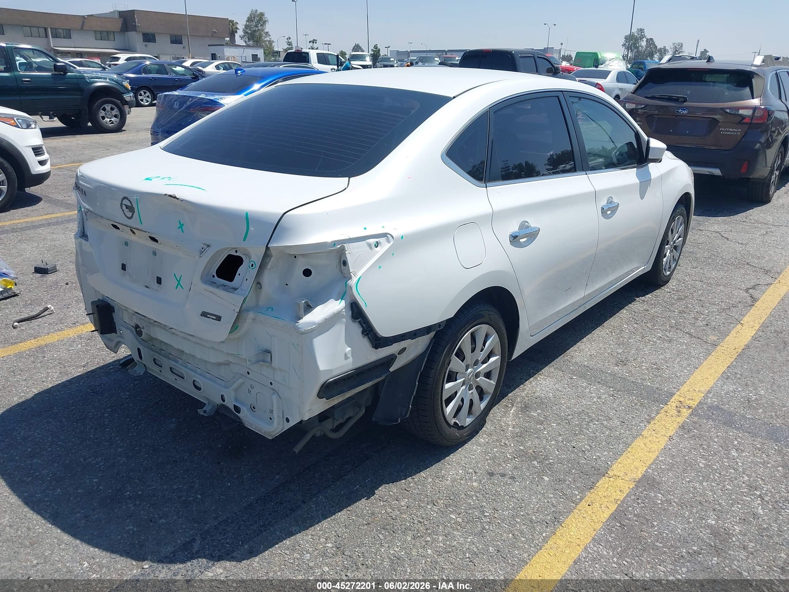 2013 Nissan Sentra S White vin: 3N1AB7AP8DL772096