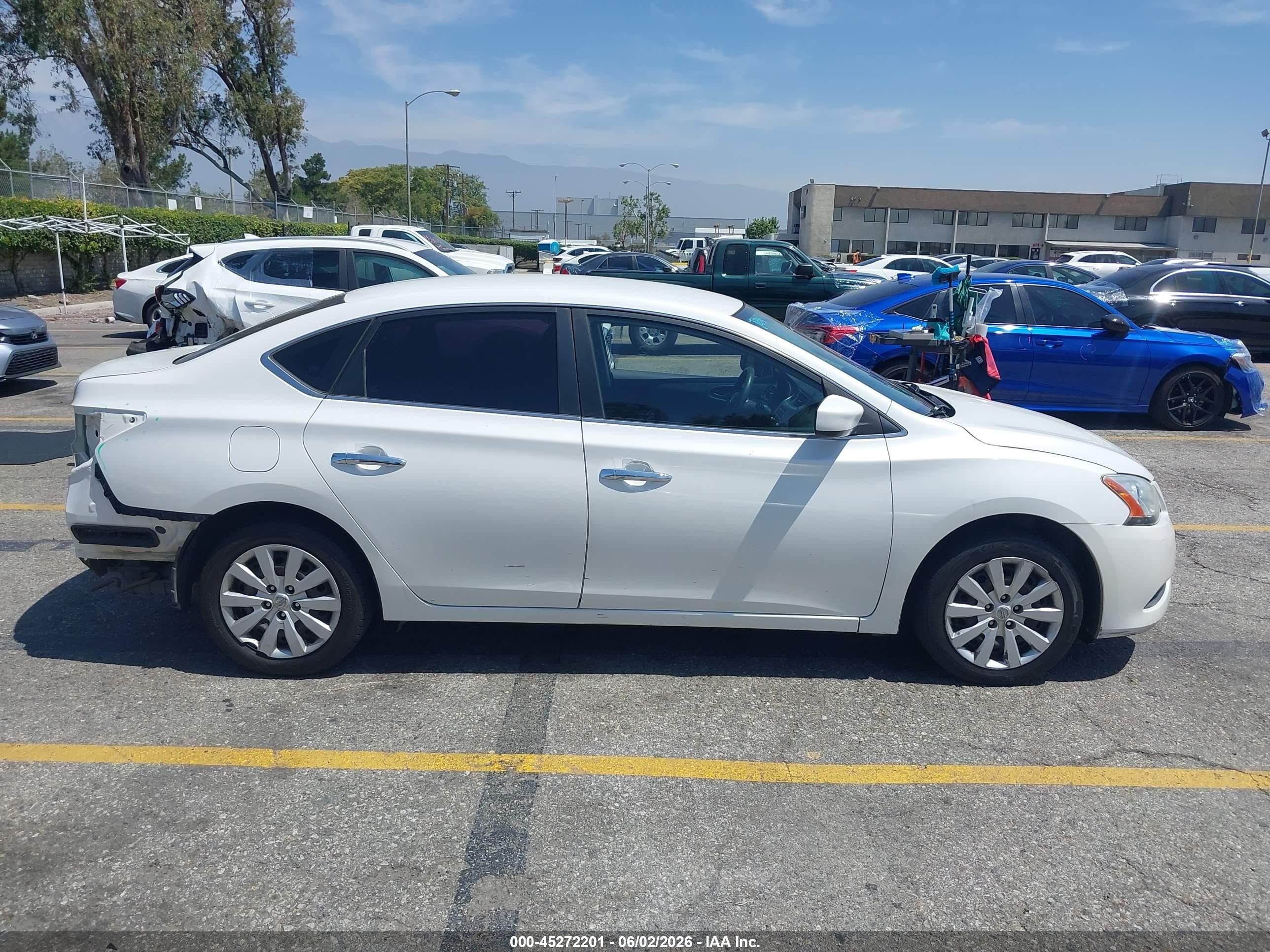 2013 Nissan Sentra S White vin: 3N1AB7AP8DL772096