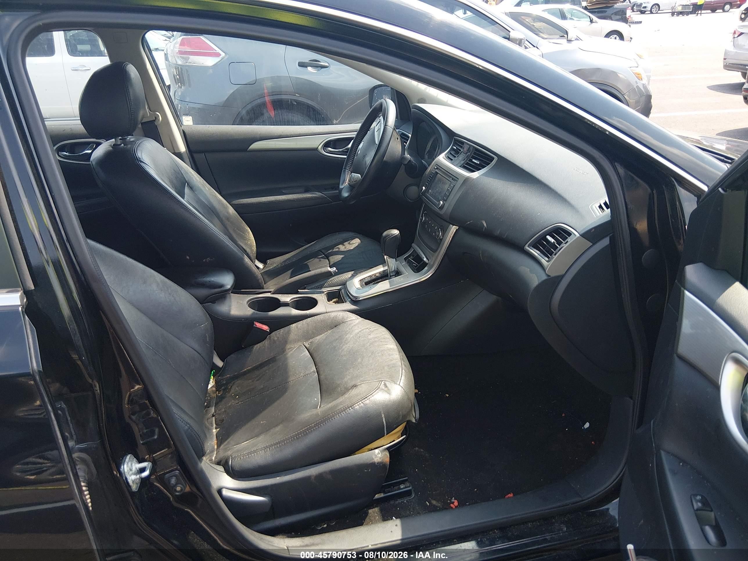 2013 Nissan Sentra Sr Black vin: 3N1AB7AP8DL773166