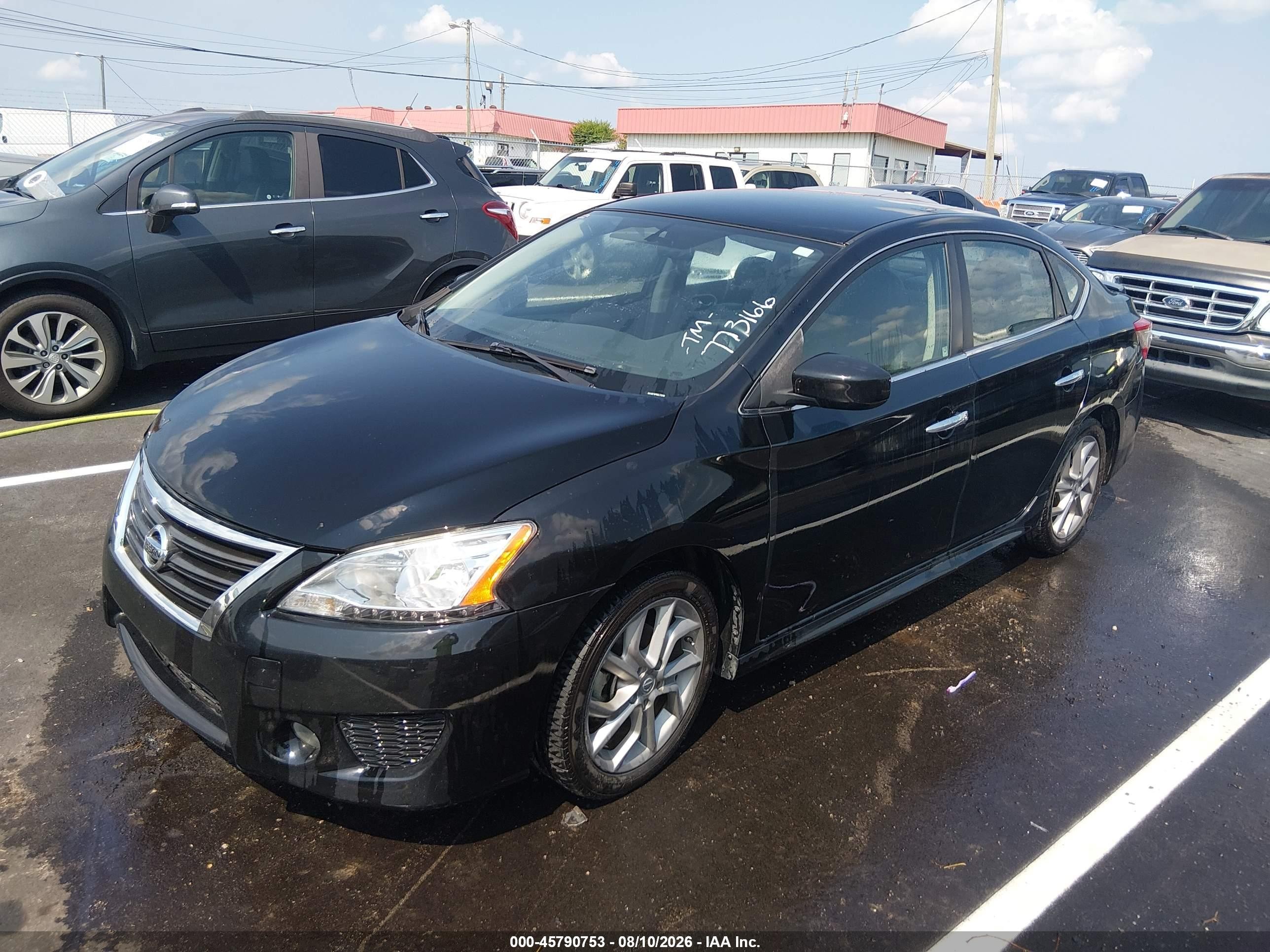 2013 Nissan Sentra Sr Black vin: 3N1AB7AP8DL773166