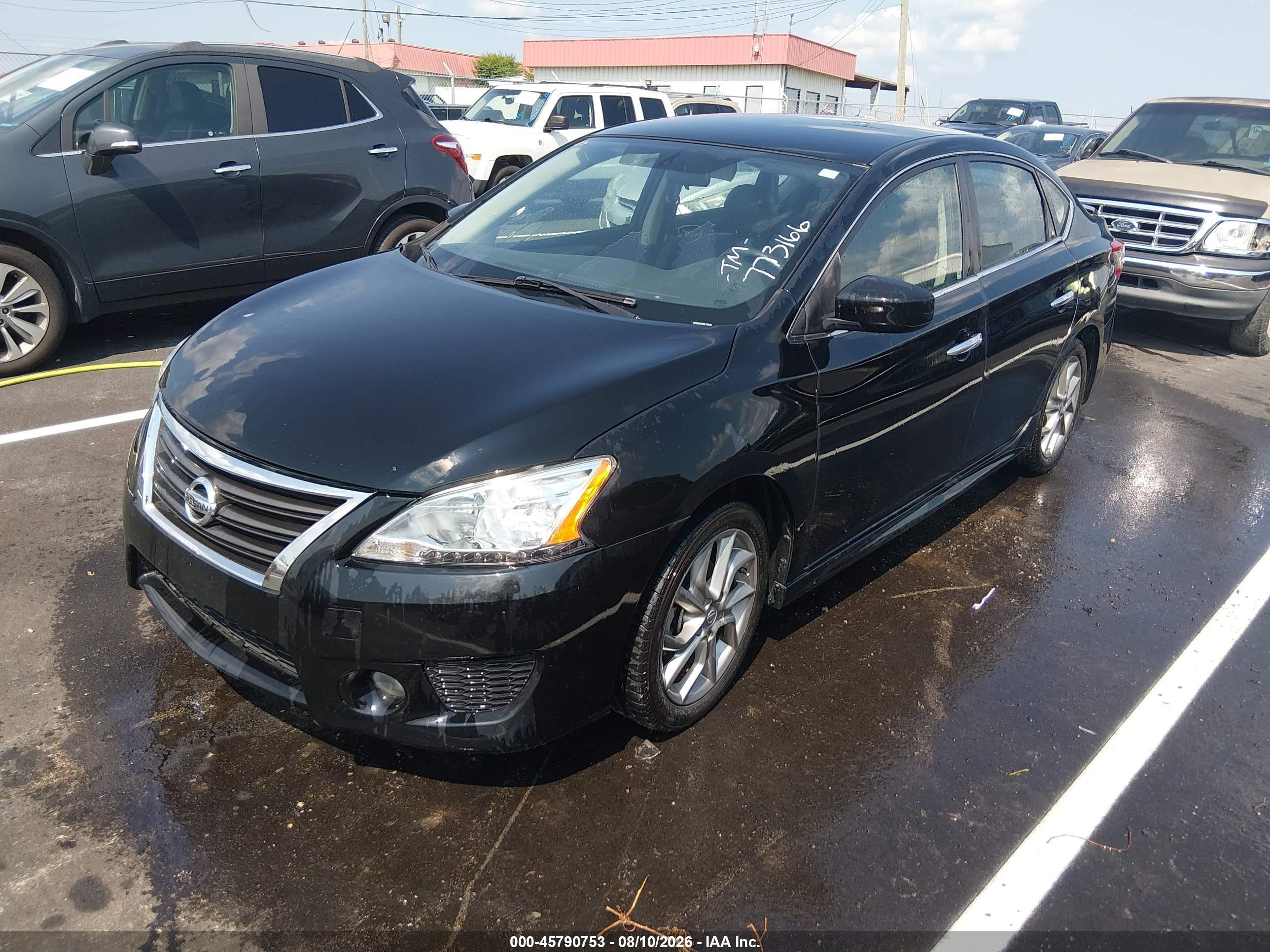 2013 Nissan Sentra Sr Black vin: 3N1AB7AP8DL773166
