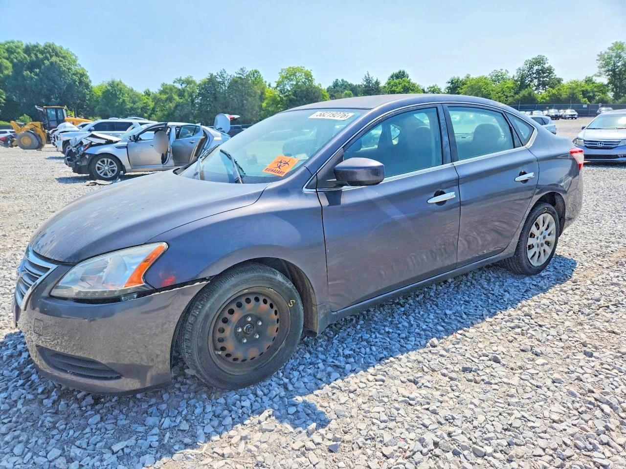 2013 Nissan Sentra S Gray vin: 3N1AB7AP8DL788718