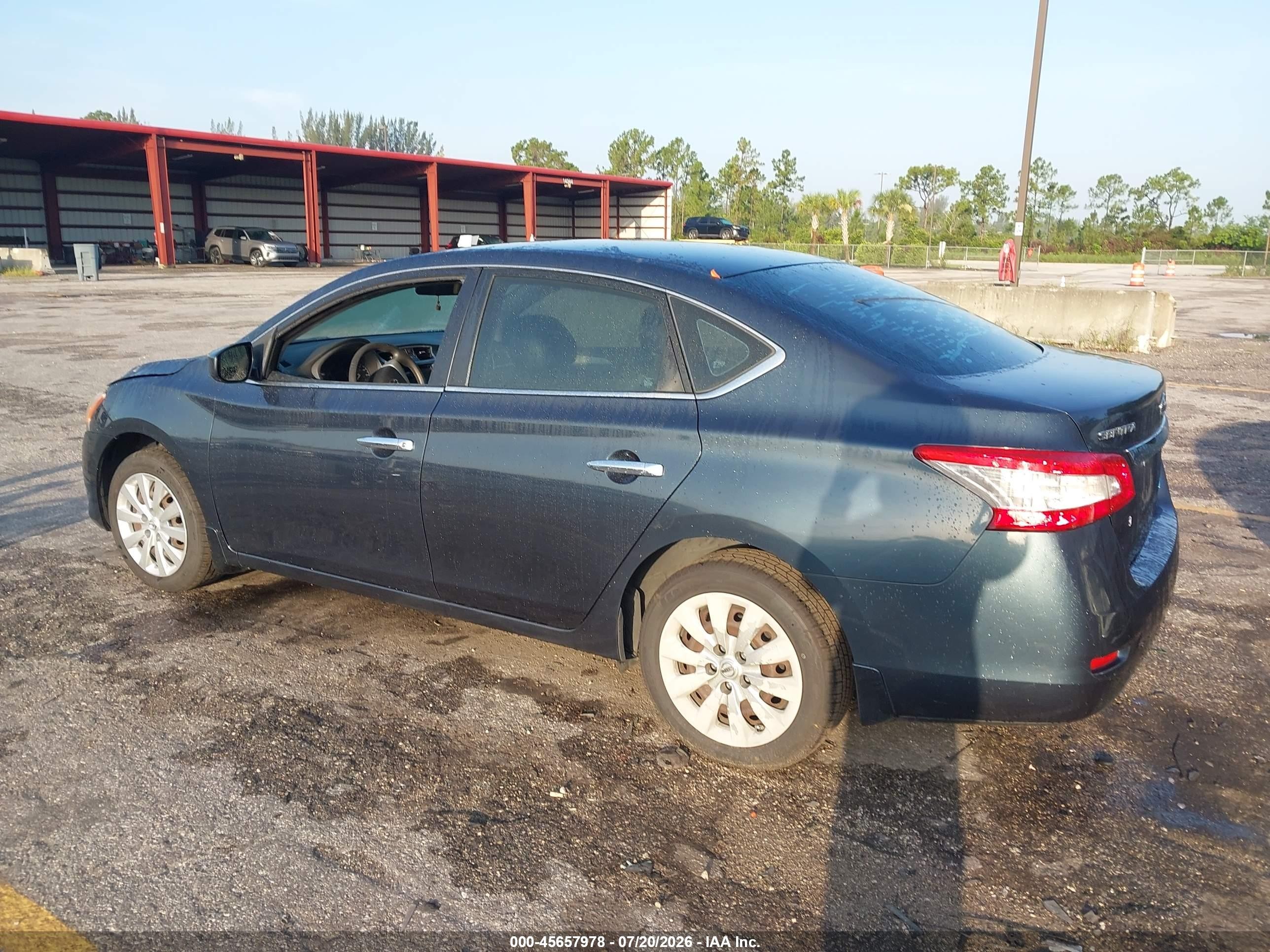 2013 Nissan Sentra S Серый vin: 3N1AB7AP8DL792946