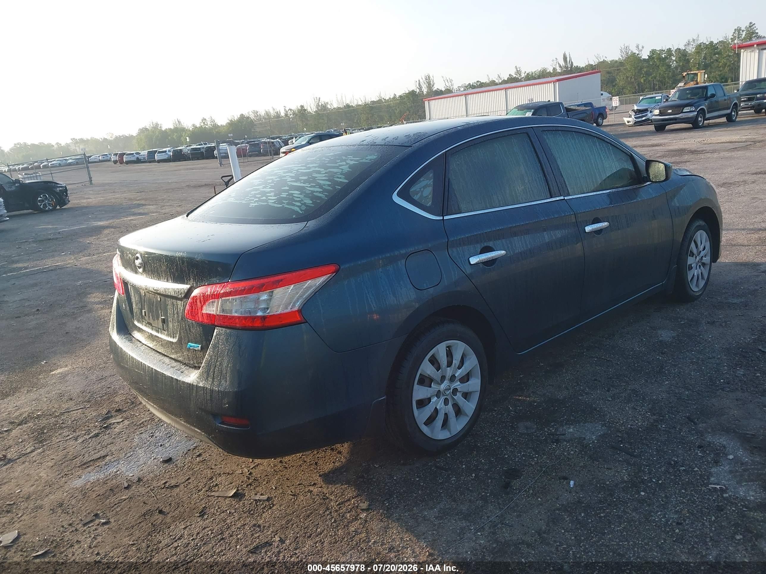 2013 Nissan Sentra S Серый vin: 3N1AB7AP8DL792946