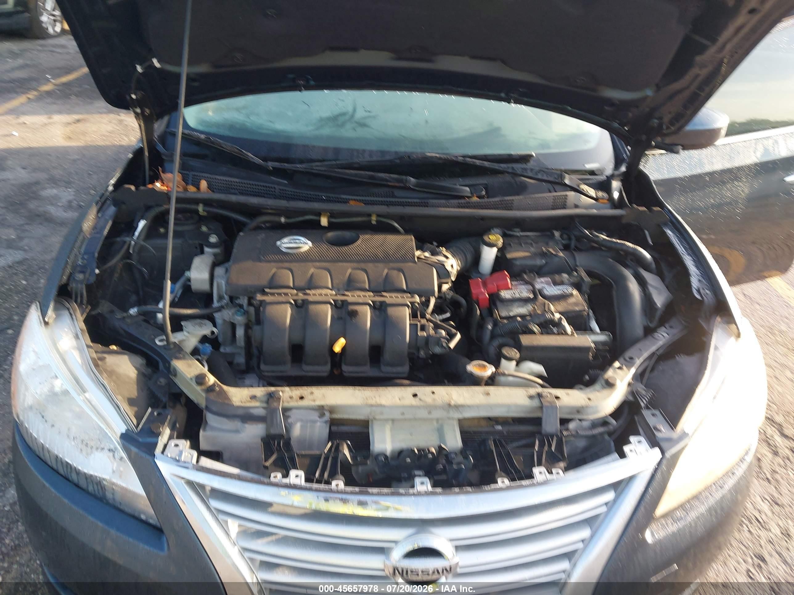 2013 Nissan Sentra S Серый vin: 3N1AB7AP8DL792946