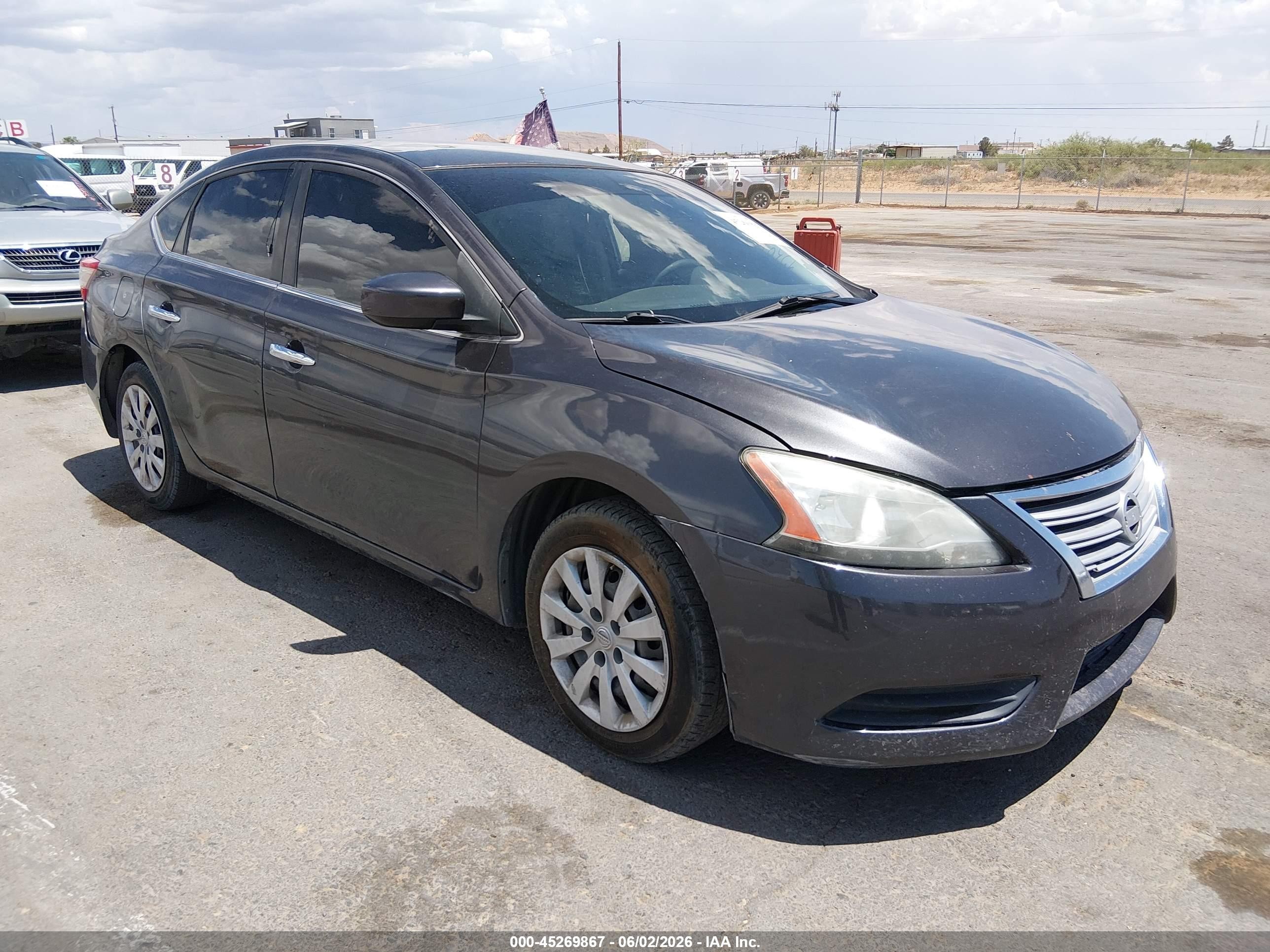 2013 Nissan Sentra S Gray vin: 3N1AB7AP8DL796687