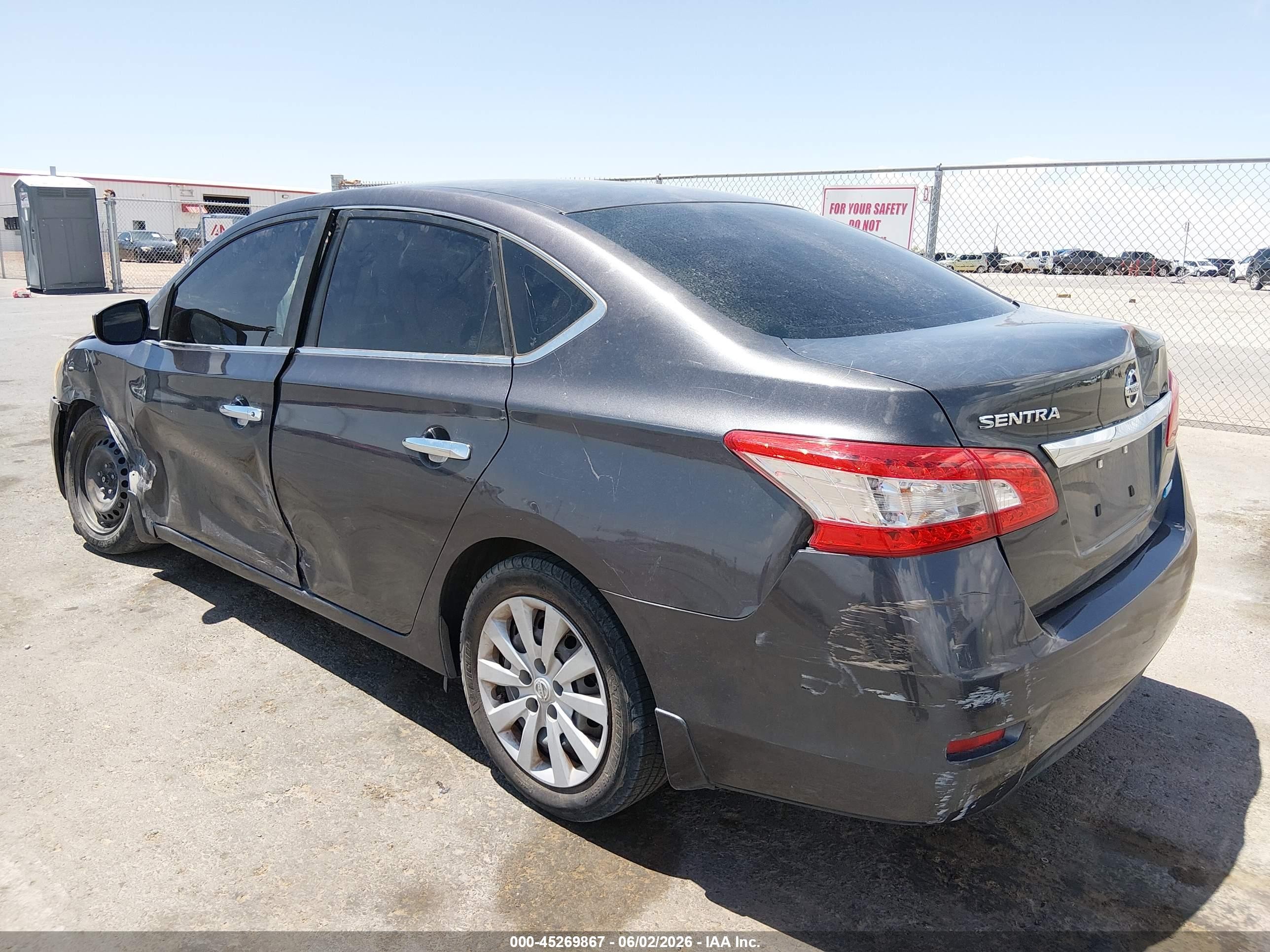 2013 Nissan Sentra S Gray vin: 3N1AB7AP8DL796687