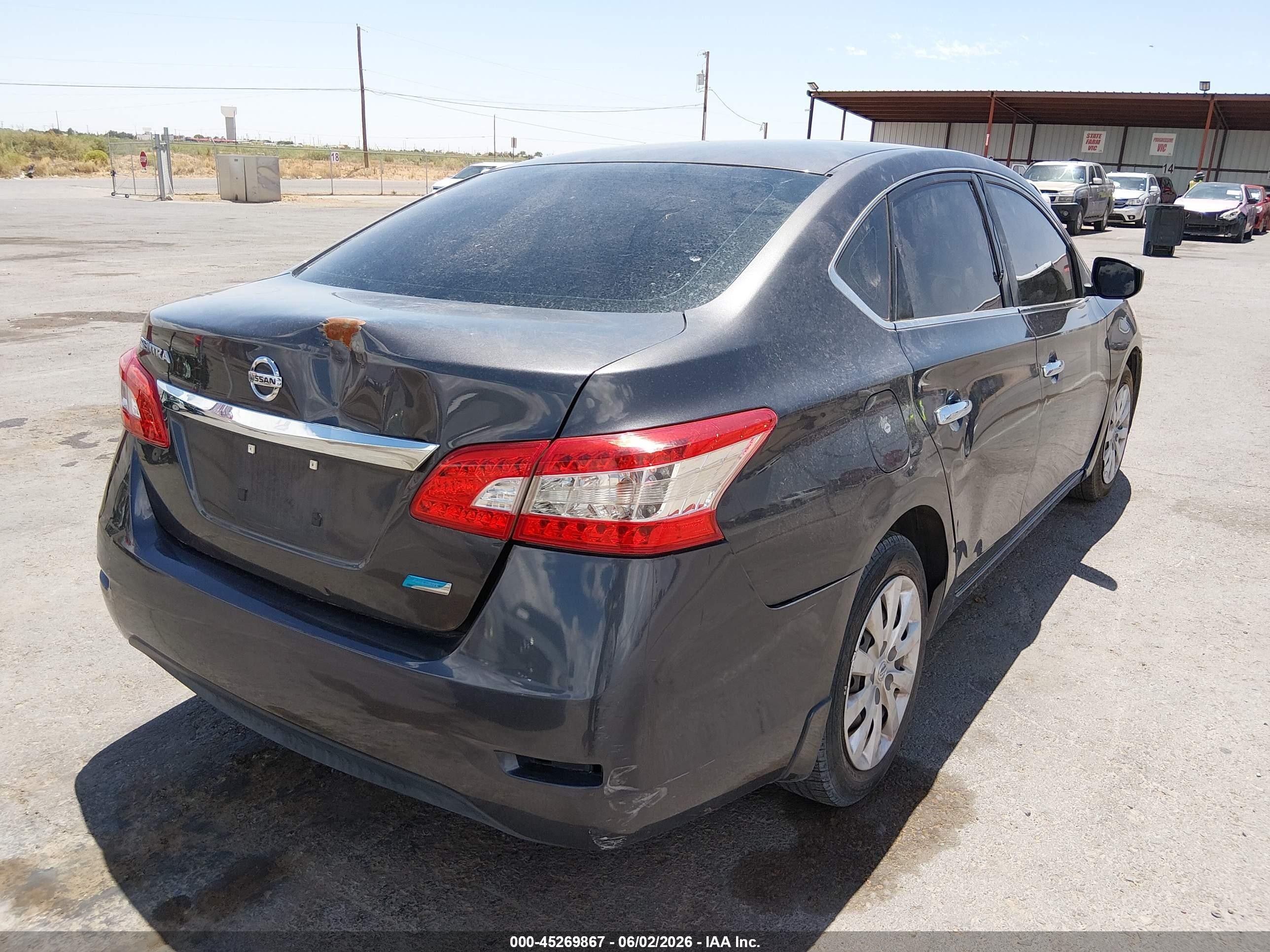 2013 Nissan Sentra S Gray vin: 3N1AB7AP8DL796687