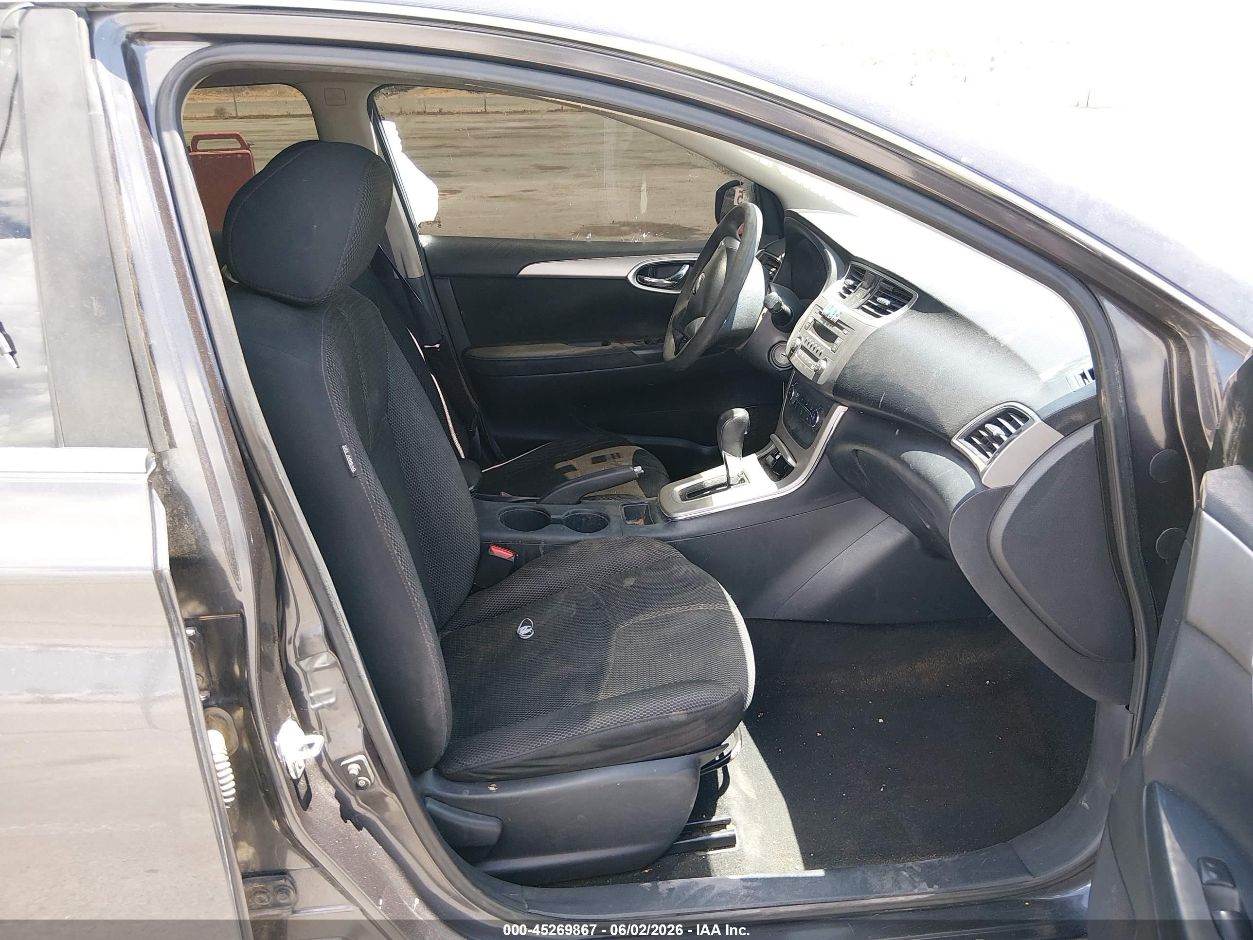 2013 Nissan Sentra S Gray vin: 3N1AB7AP8DL796687