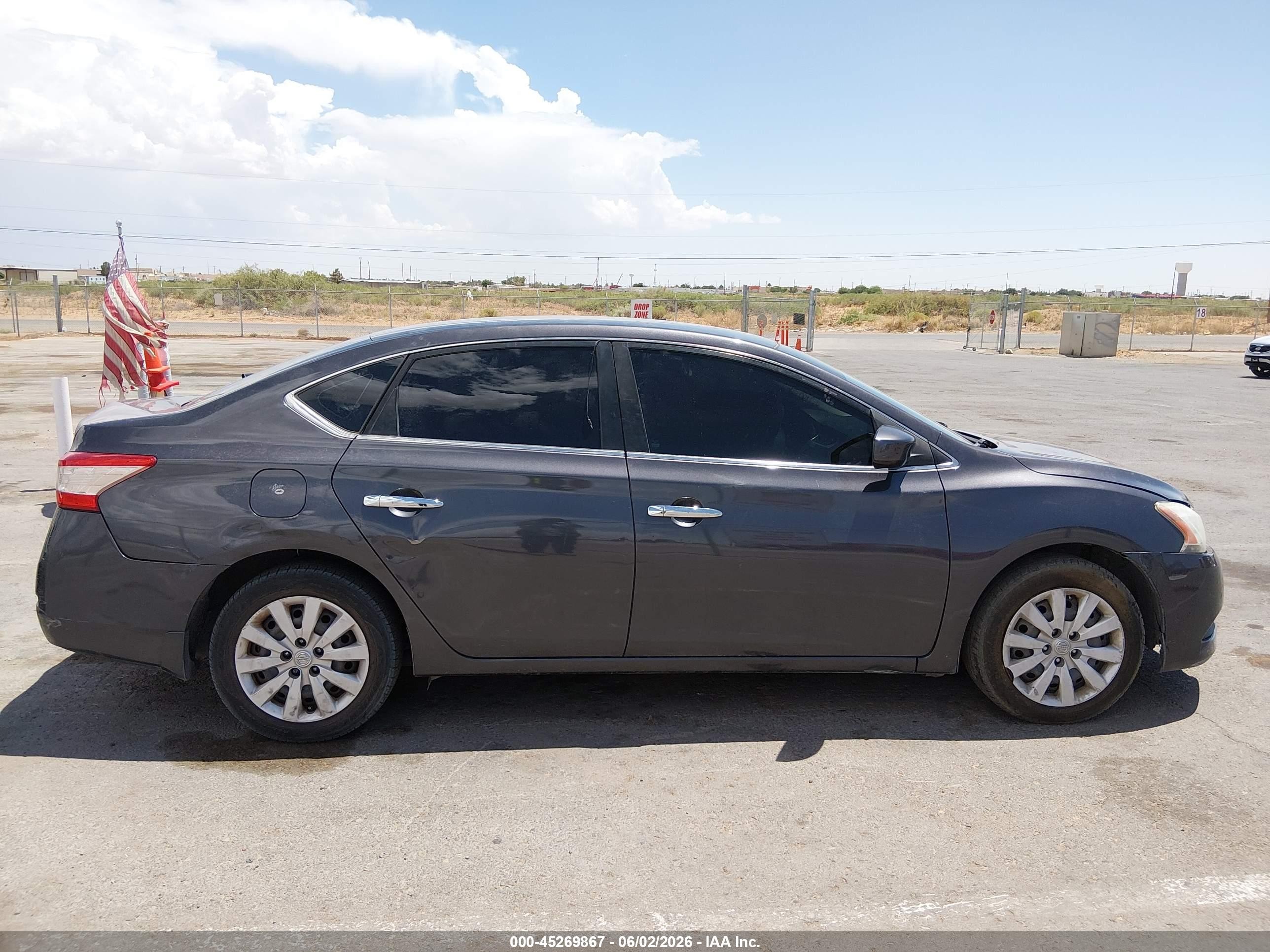 2013 Nissan Sentra S Gray vin: 3N1AB7AP8DL796687
