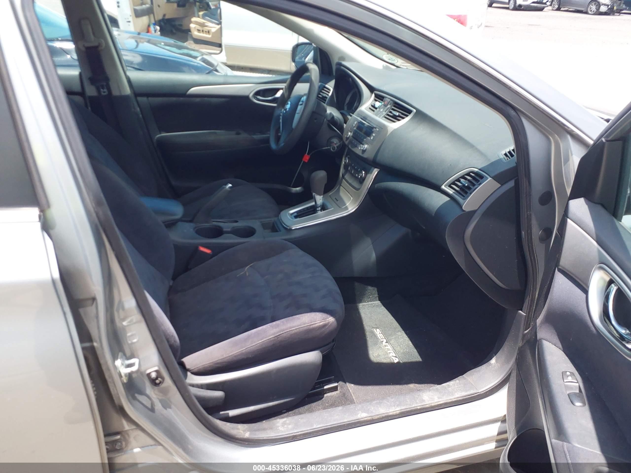 2013 Nissan Sentra Sv Gray vin: 3N1AB7AP8DL797354