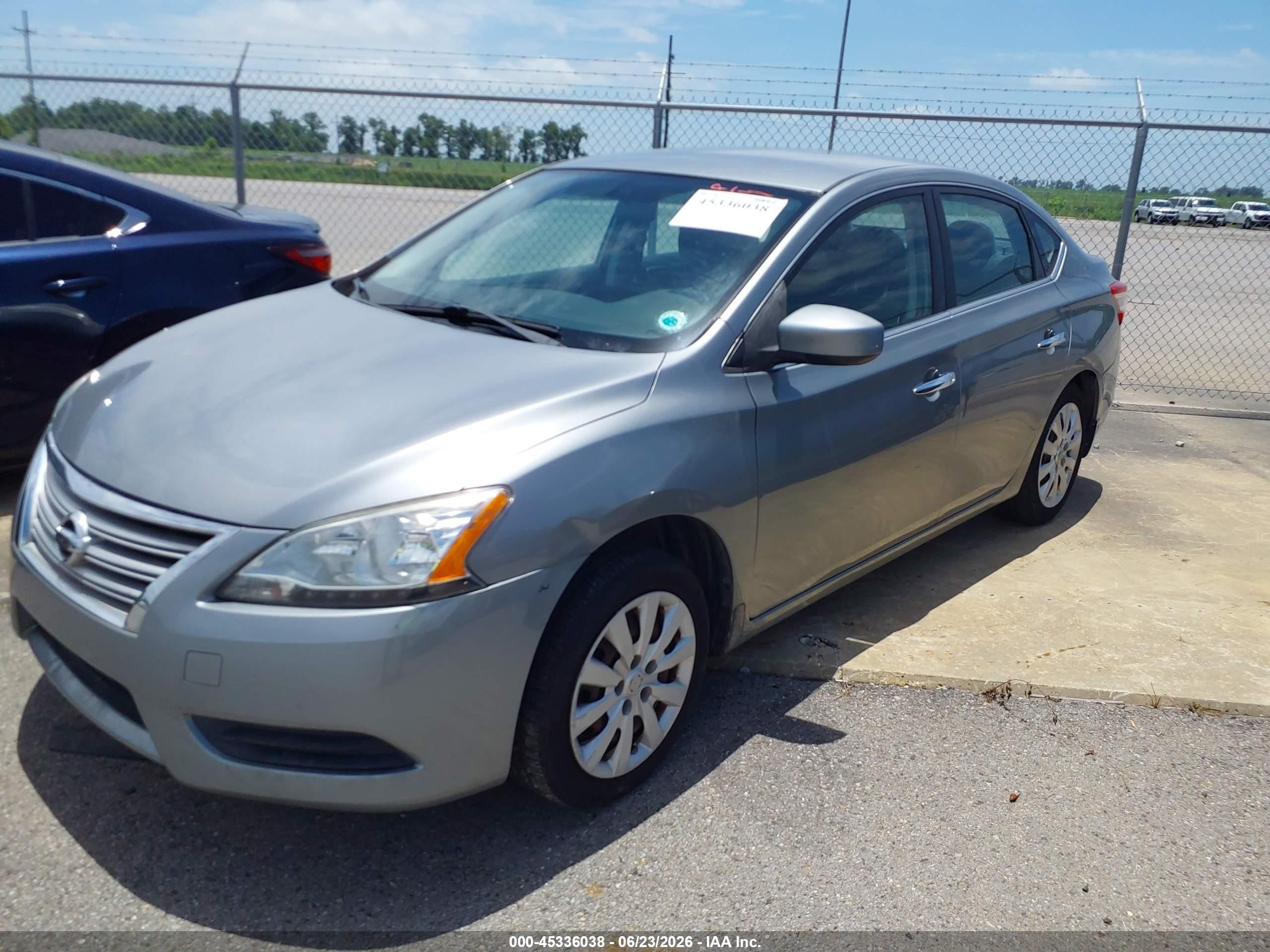 2013 Nissan Sentra Sv Gray vin: 3N1AB7AP8DL797354