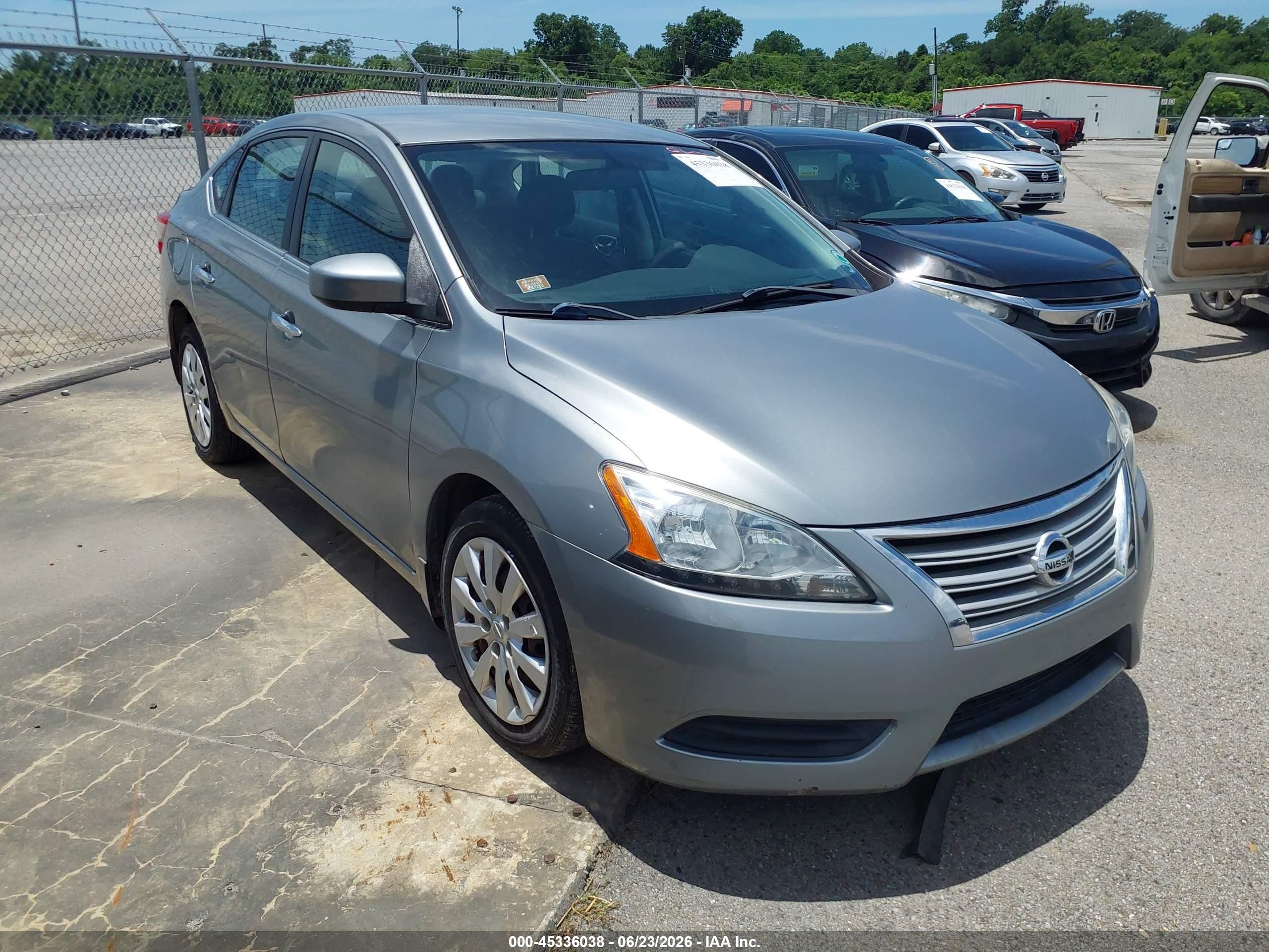 2013 Nissan Sentra Sv Gray vin: 3N1AB7AP8DL797354