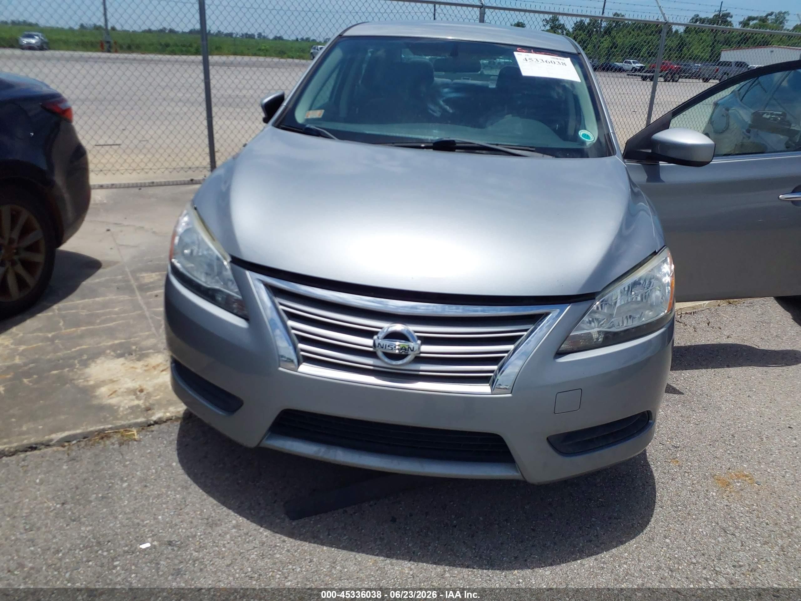 2013 Nissan Sentra Sv Gray vin: 3N1AB7AP8DL797354
