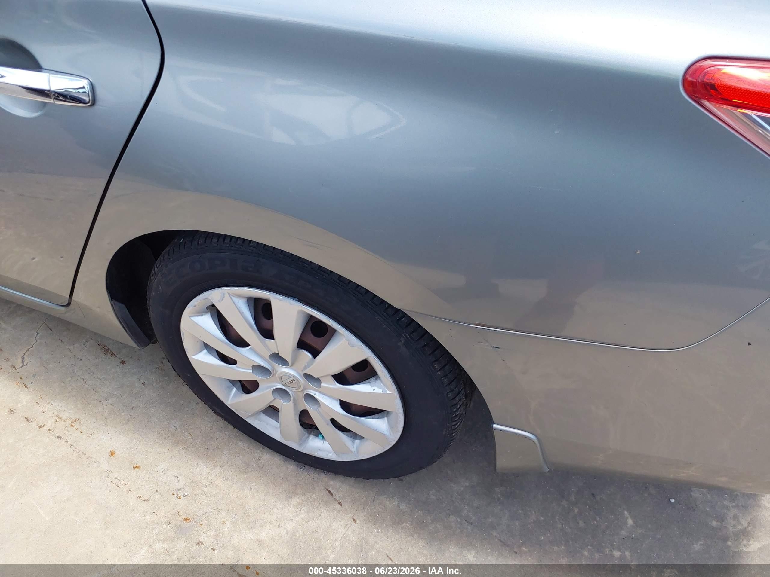 2013 Nissan Sentra Sv Gray vin: 3N1AB7AP8DL797354