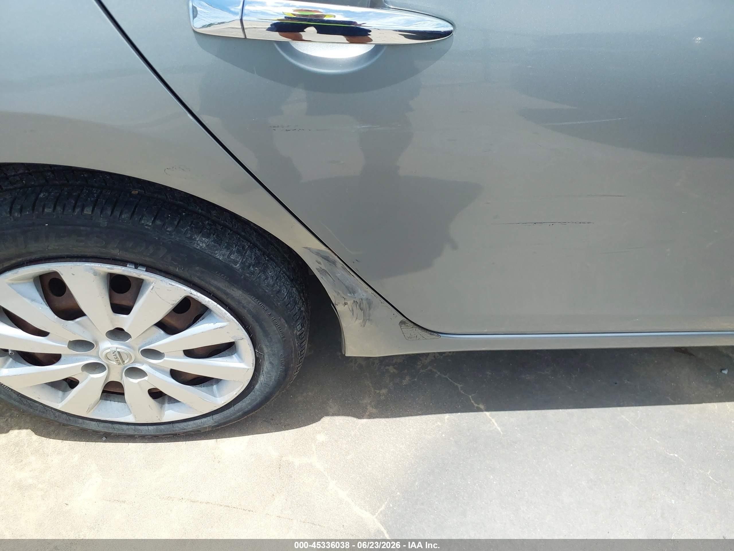 2013 Nissan Sentra Sv Gray vin: 3N1AB7AP8DL797354