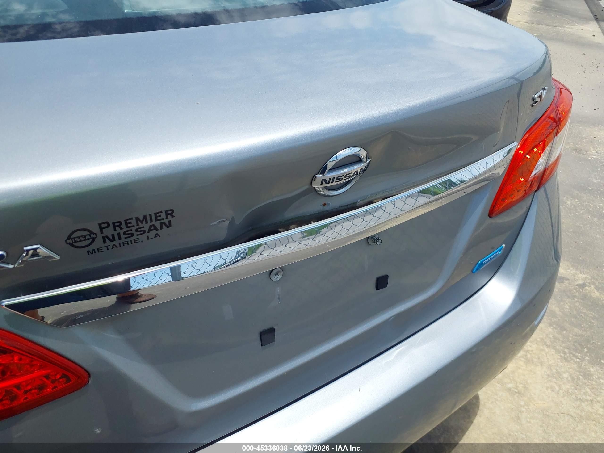 2013 Nissan Sentra Sv Gray vin: 3N1AB7AP8DL797354