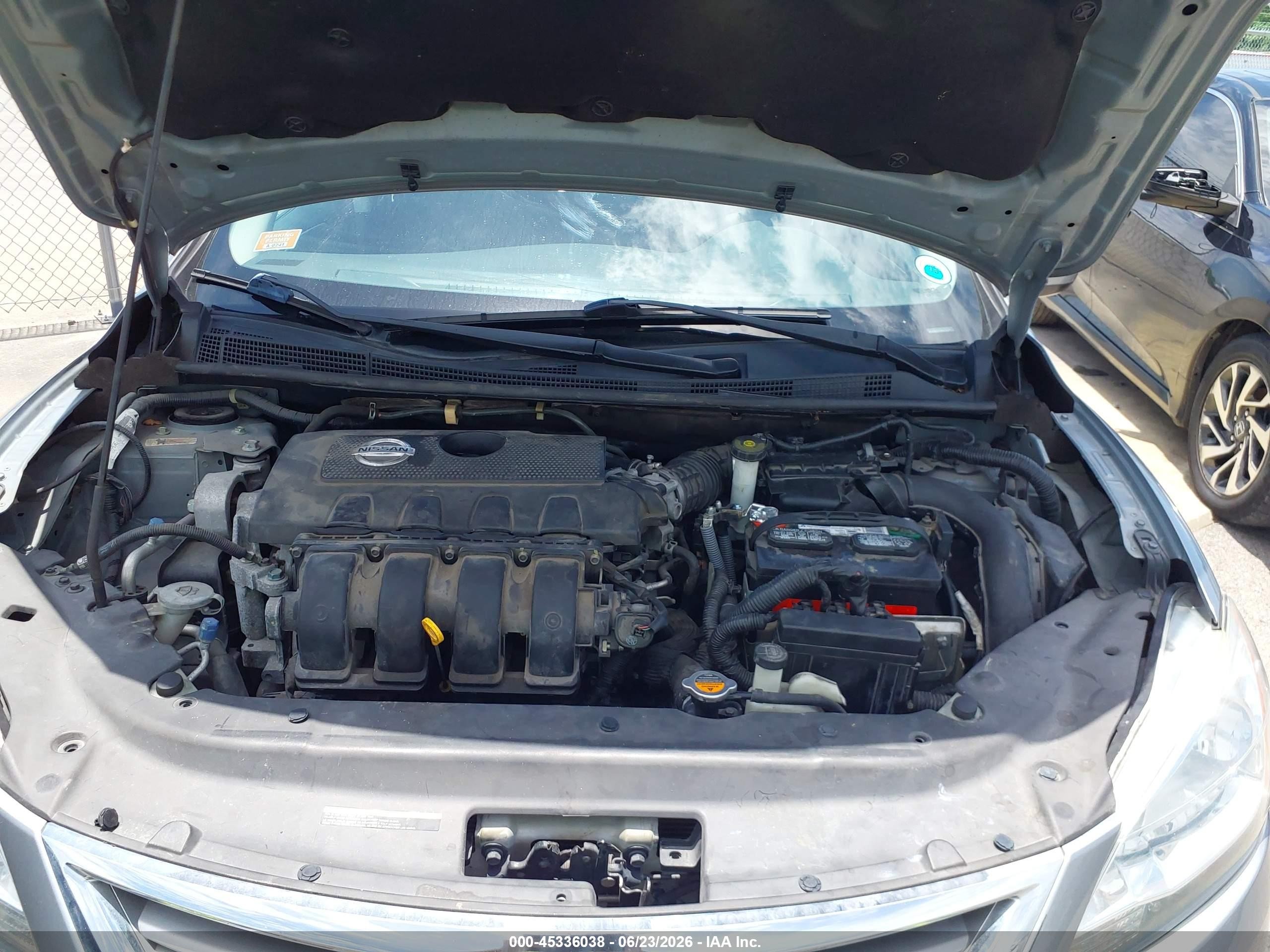 2013 Nissan Sentra Sv Gray vin: 3N1AB7AP8DL797354