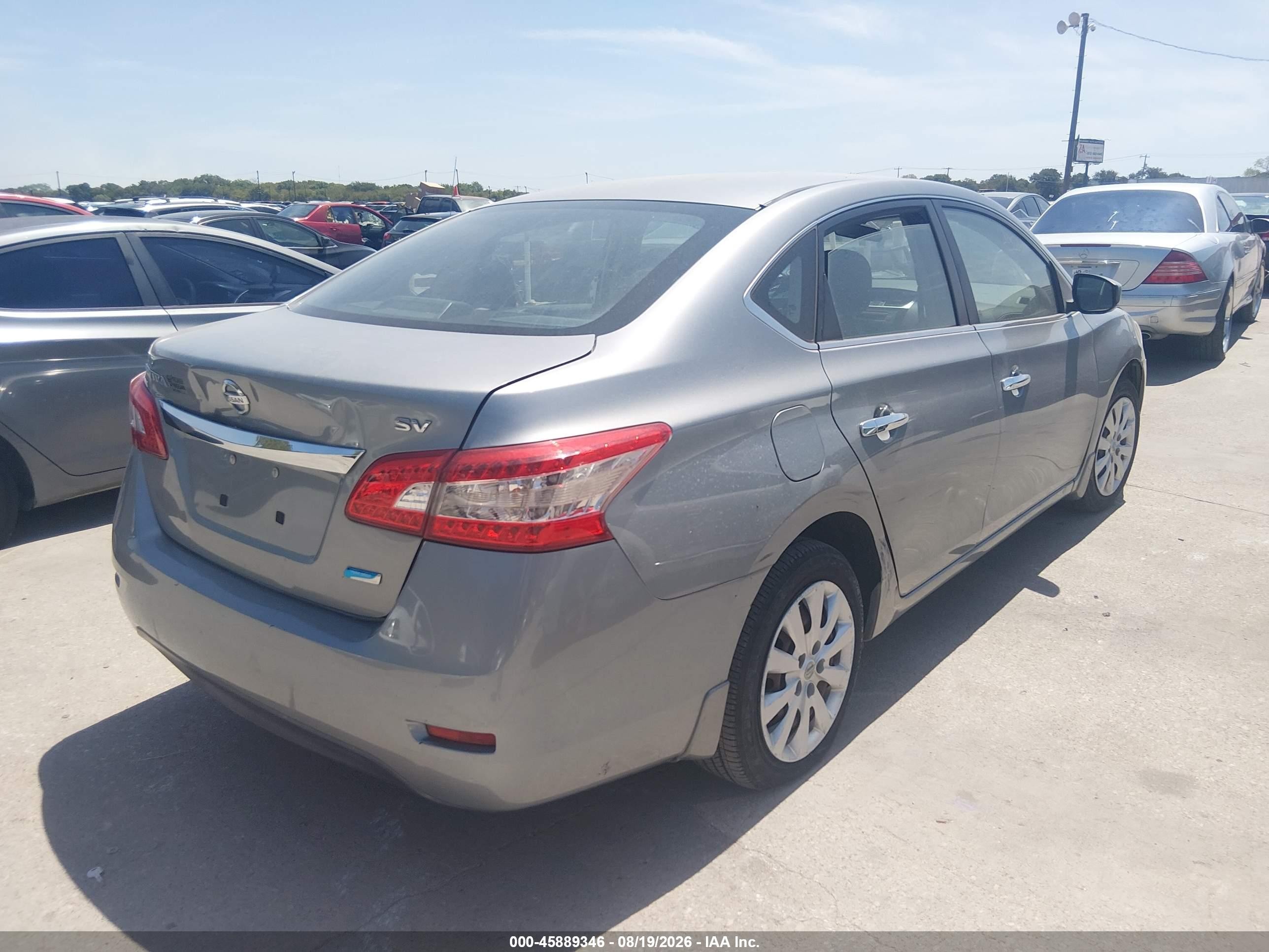 2013 Nissan Sentra Sv Light Blue vin: 3N1AB7AP8DL797354