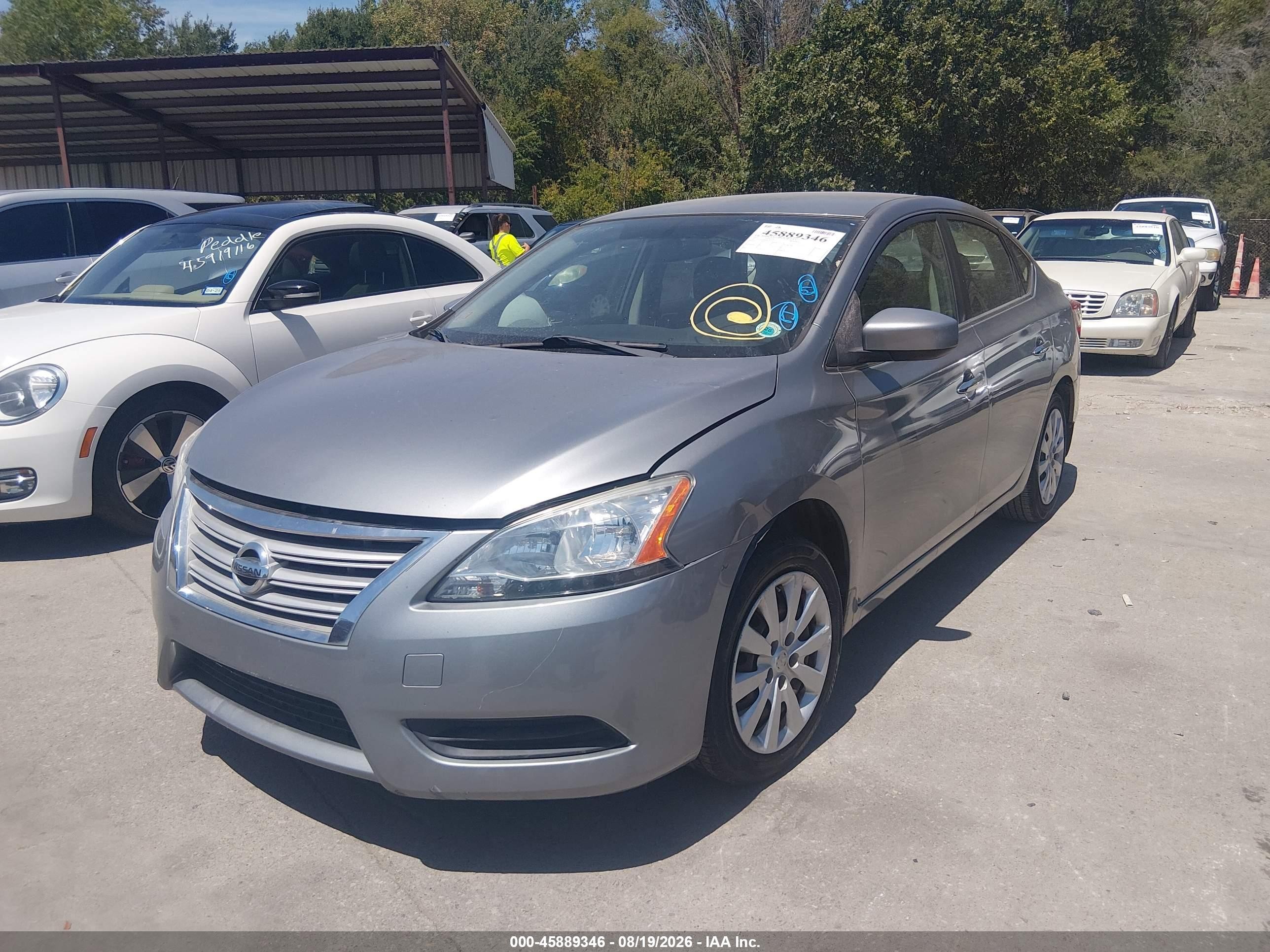 2013 Nissan Sentra Sv Light Blue vin: 3N1AB7AP8DL797354