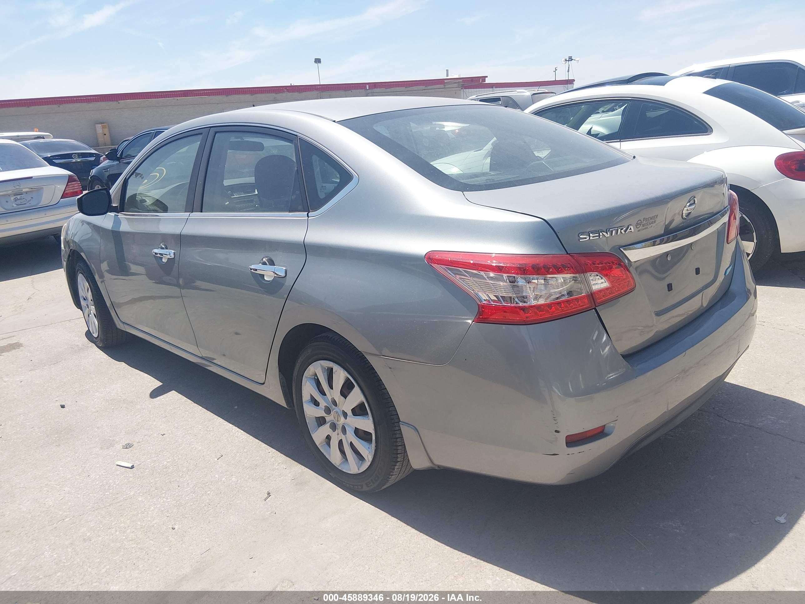 2013 Nissan Sentra Sv Light Blue vin: 3N1AB7AP8DL797354
