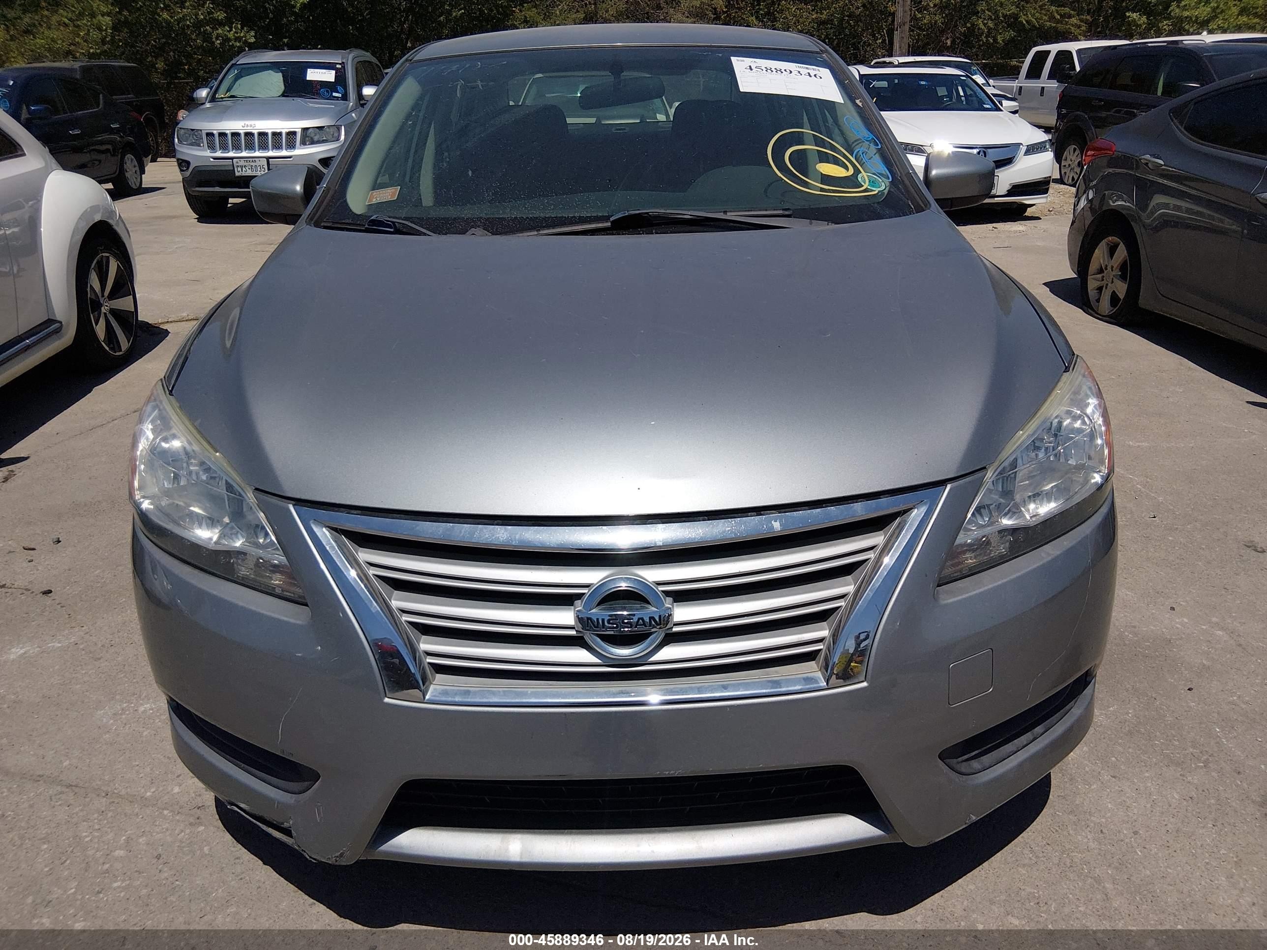 2013 Nissan Sentra Sv Light Blue vin: 3N1AB7AP8DL797354